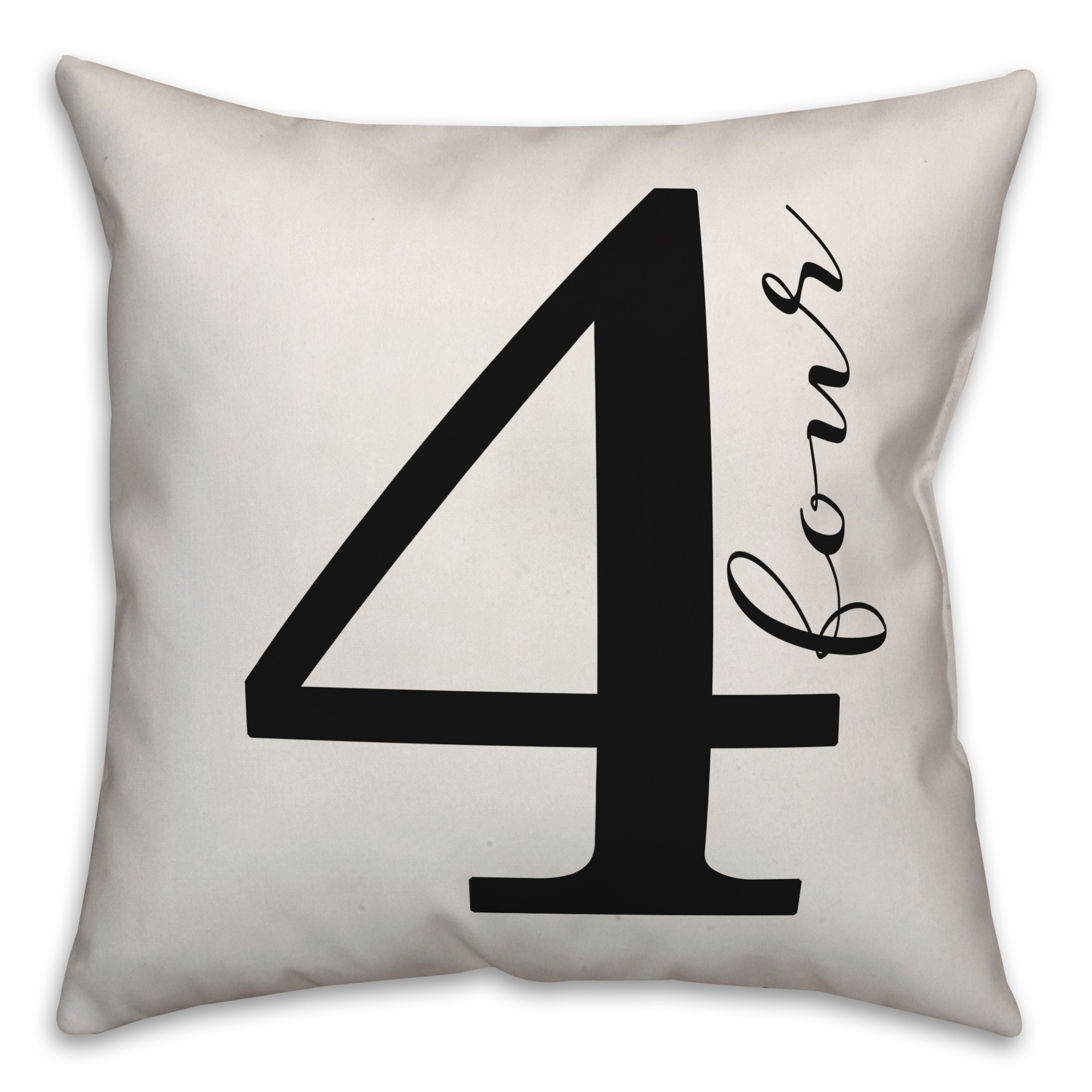 Script Four 18x18 Indoor / Outdoor Pillow
