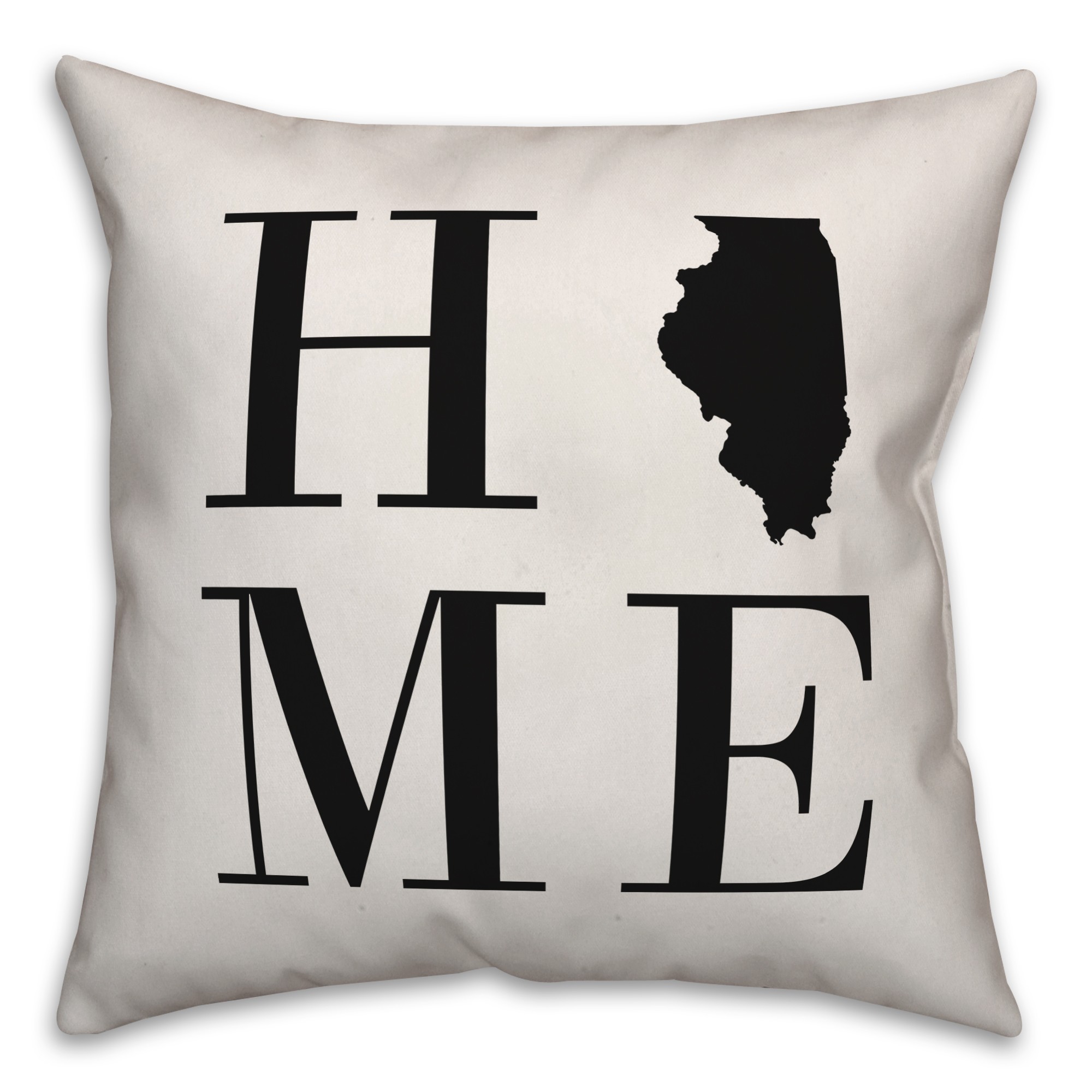 Home Illinois 18x18 Indoor / Outdoor Pillow
