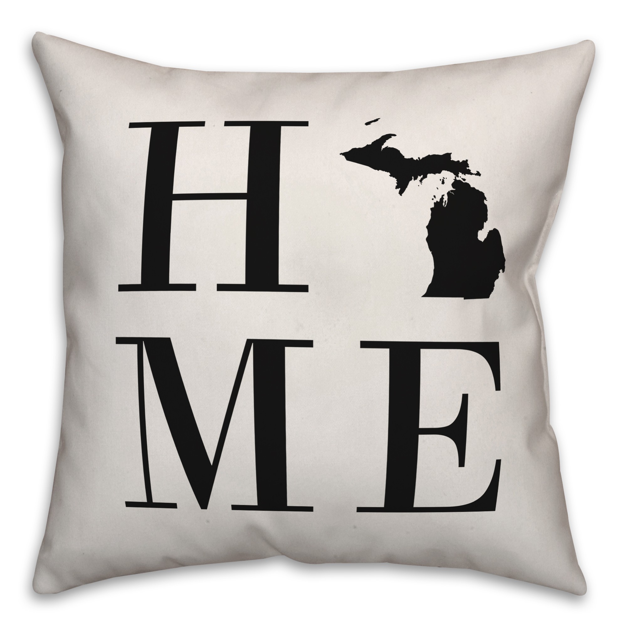 Home Michigan 18x18 Indoor / Outdoor Pillow