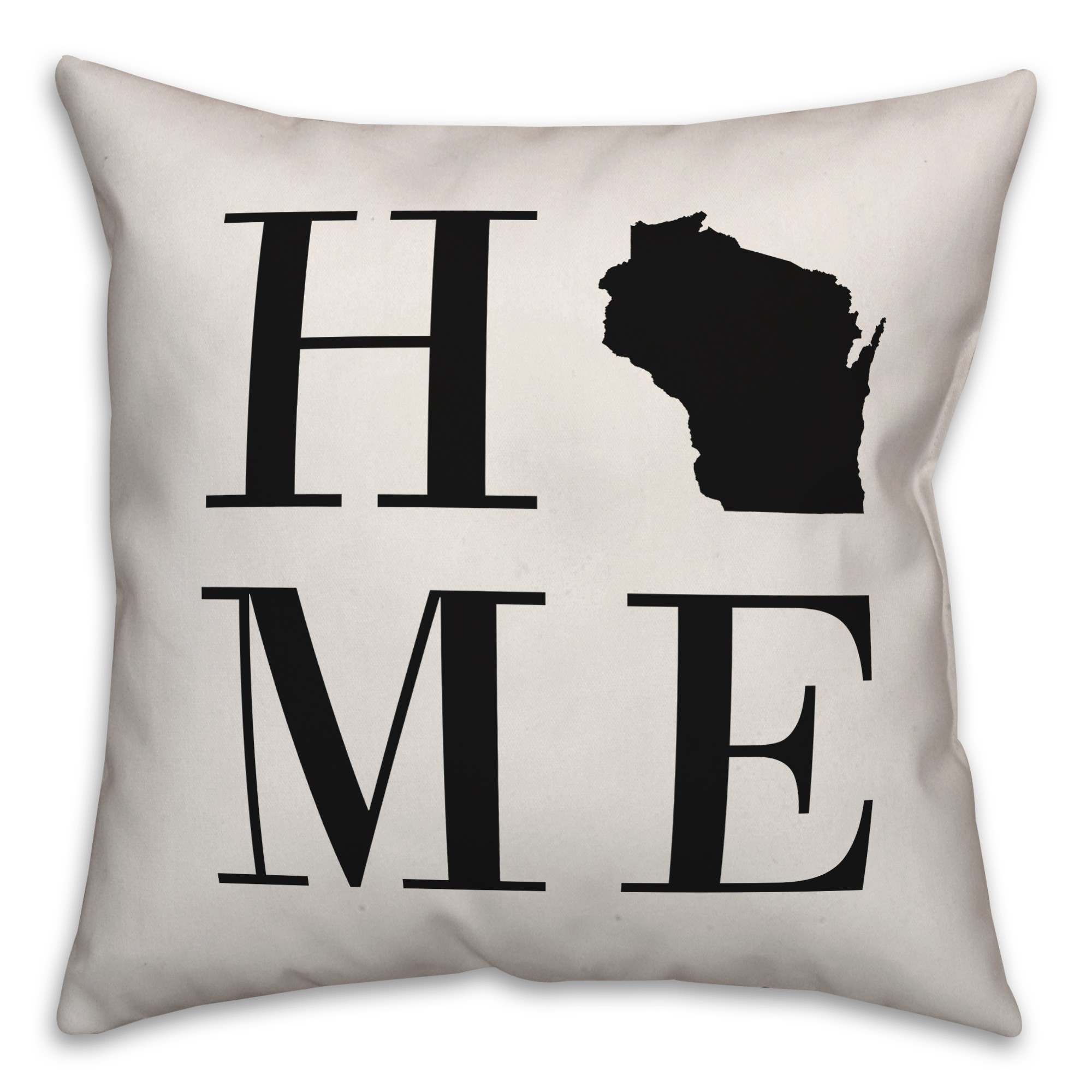 Home Wisconsin 18x18 Indoor / Outdoor Pillow
