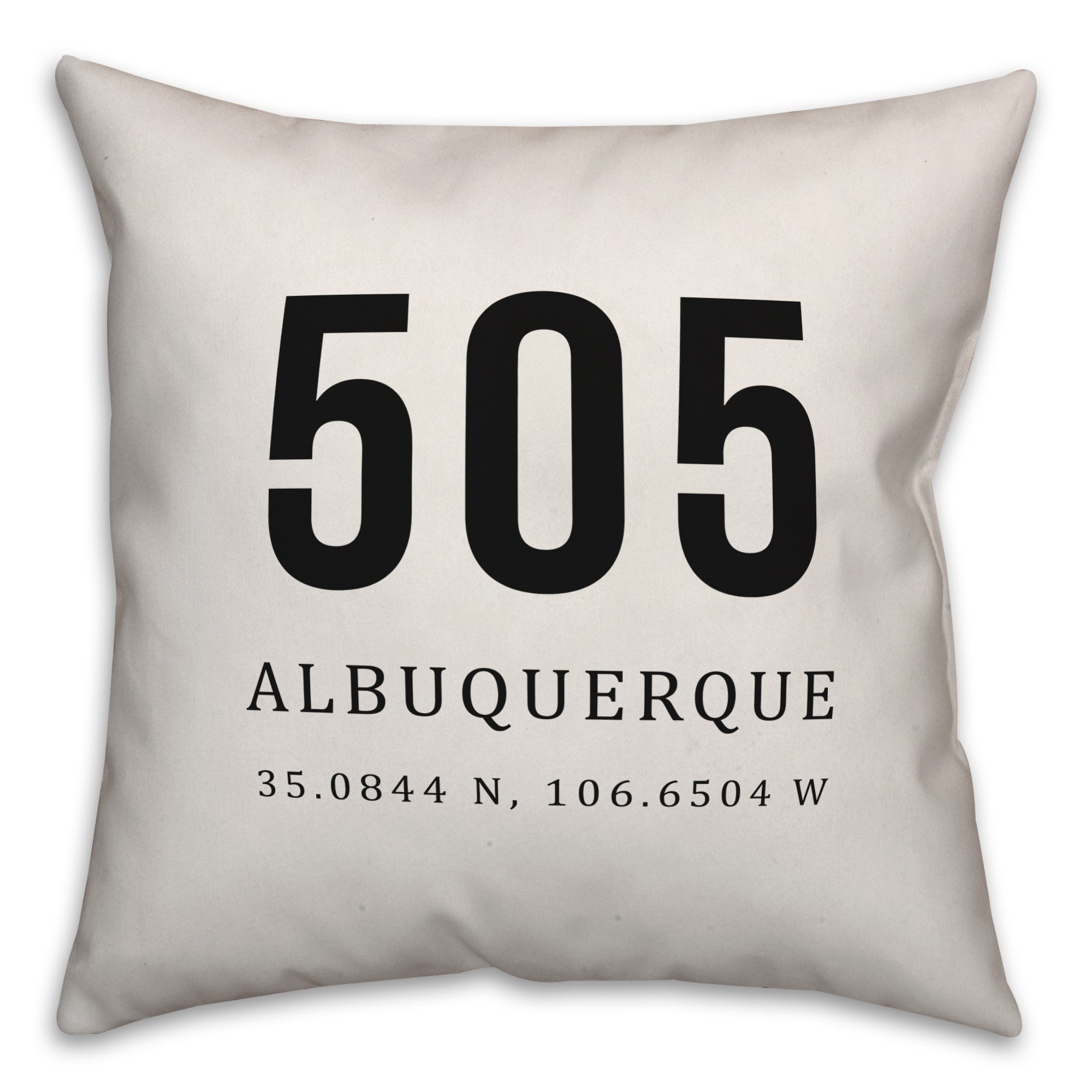 Albuquerque Coordinates 18x18 Indoor / Outdoor Pillow