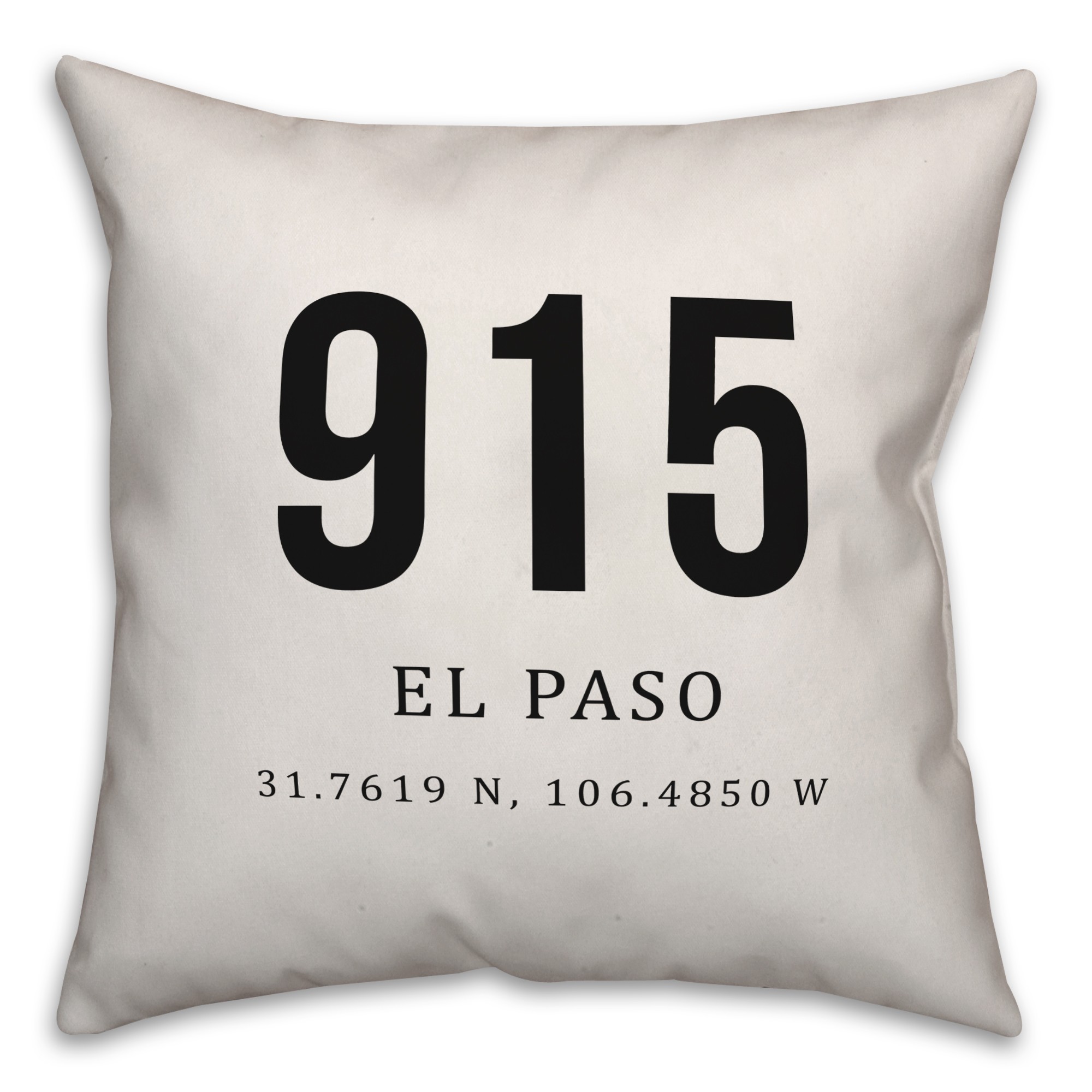 El Paso Coordinates 18x18 Indoor / Outdoor Pillow