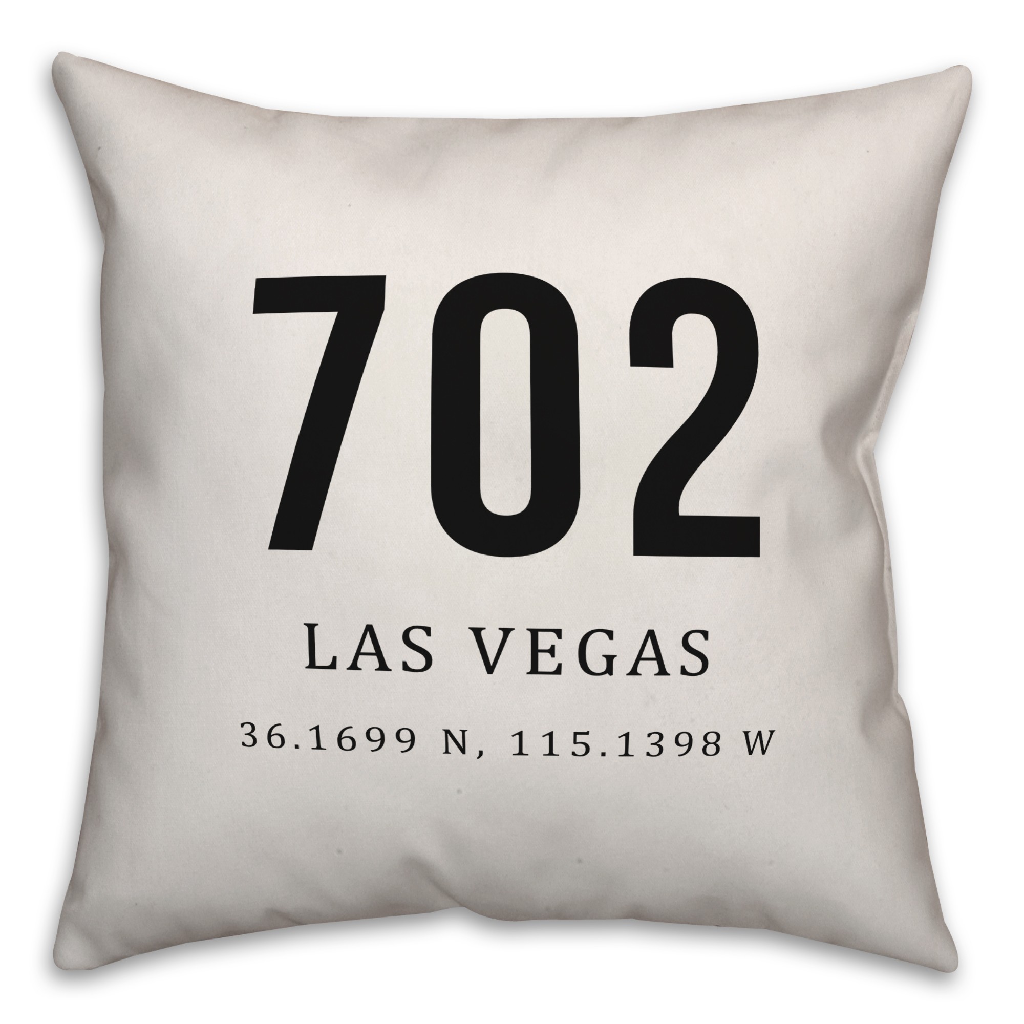 Las Vegas Coordinates 18x18 Indoor / Outdoor Pillow