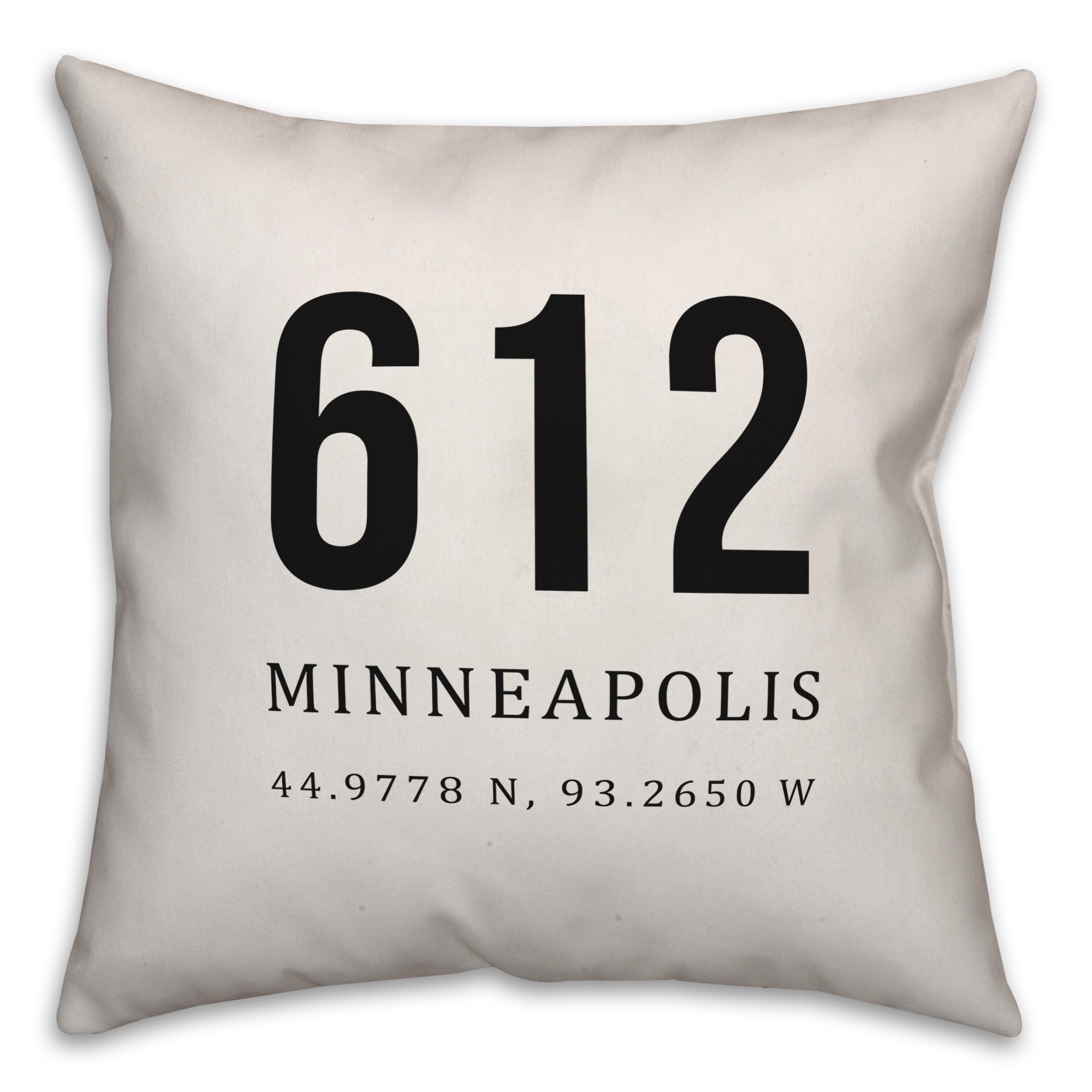 Minneapolis Coordinates 18x18 Indoor / Outdoor Pillow