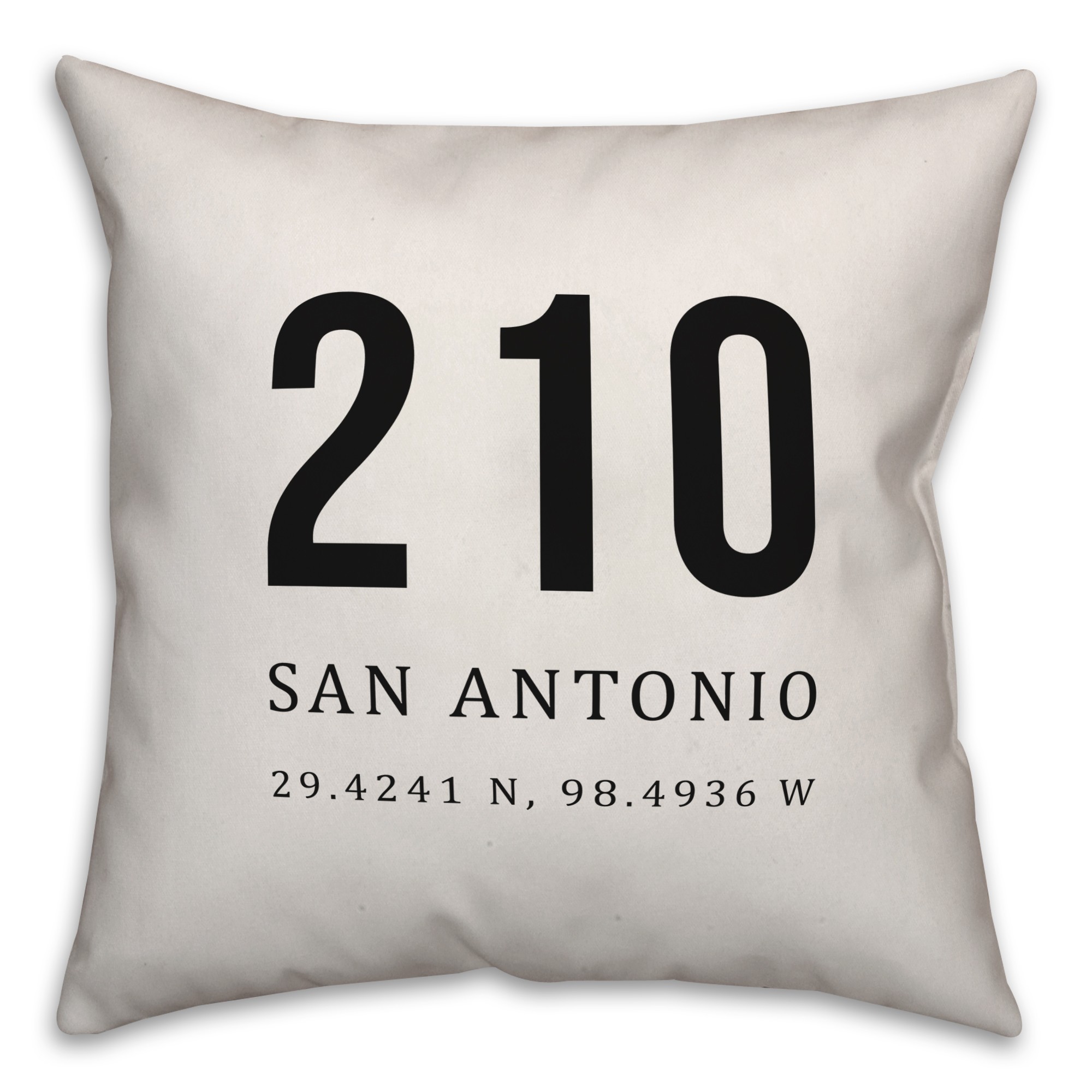 San Antonia Coordinates 18x18 Indoor / Outdoor Pillow
