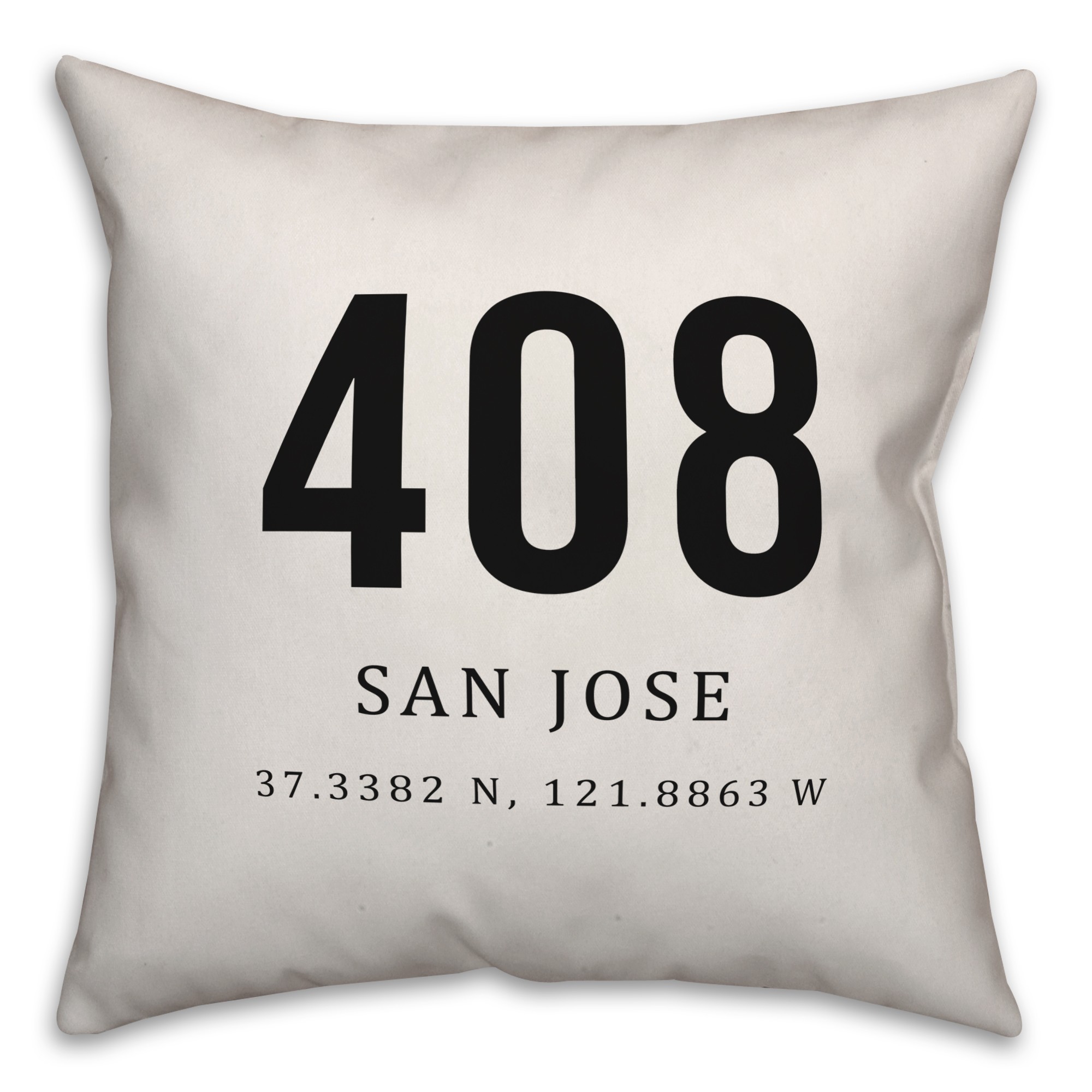San Jose Coordinates 18x18 Indoor / Outdoor Pillow