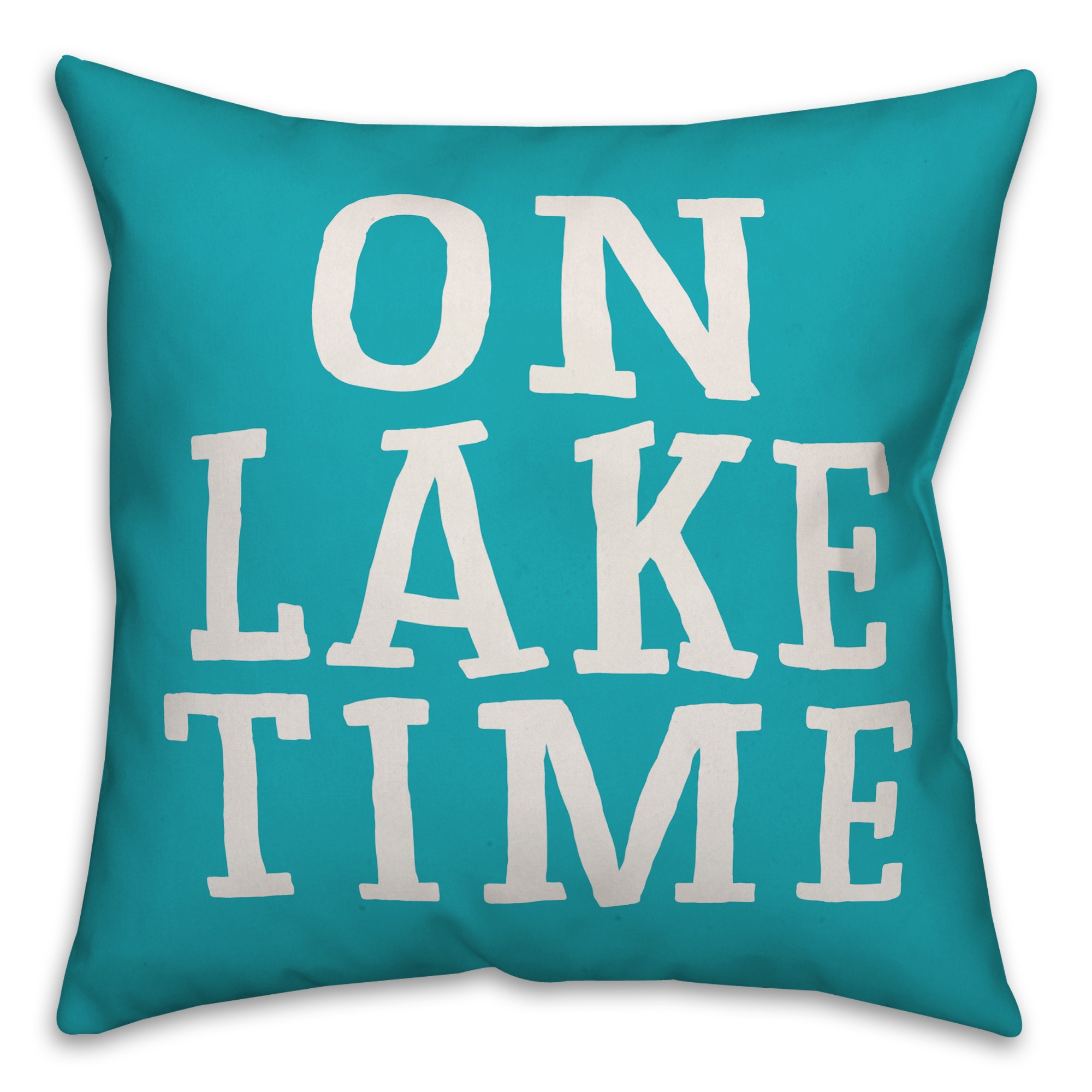 On Lake Time 18x18 Indoor / Outdoor Pillow