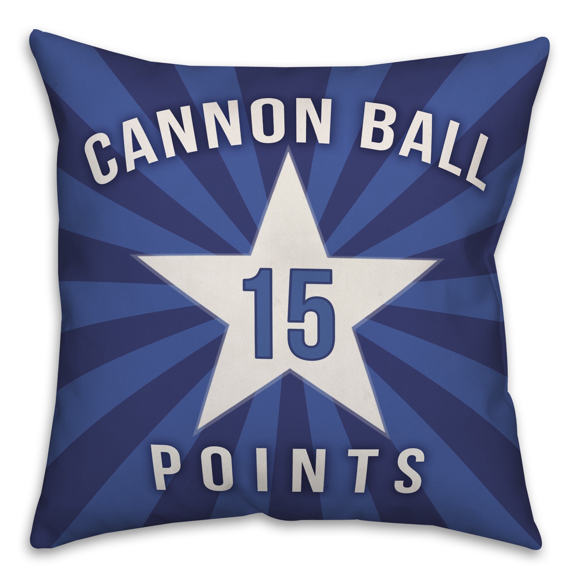 Cannon Ball 15 Points 18x18 Indoor / Outdoor Pillow