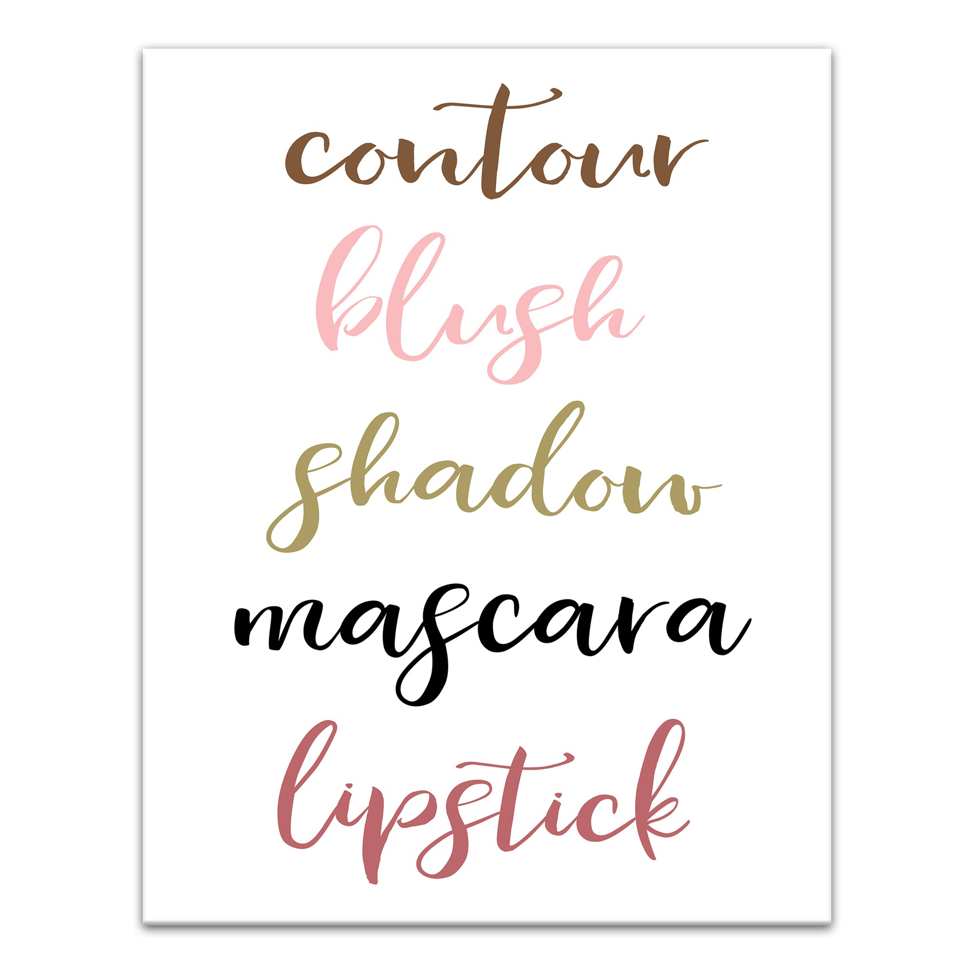 Makeup Routine 11x14 Canvas Wall Art