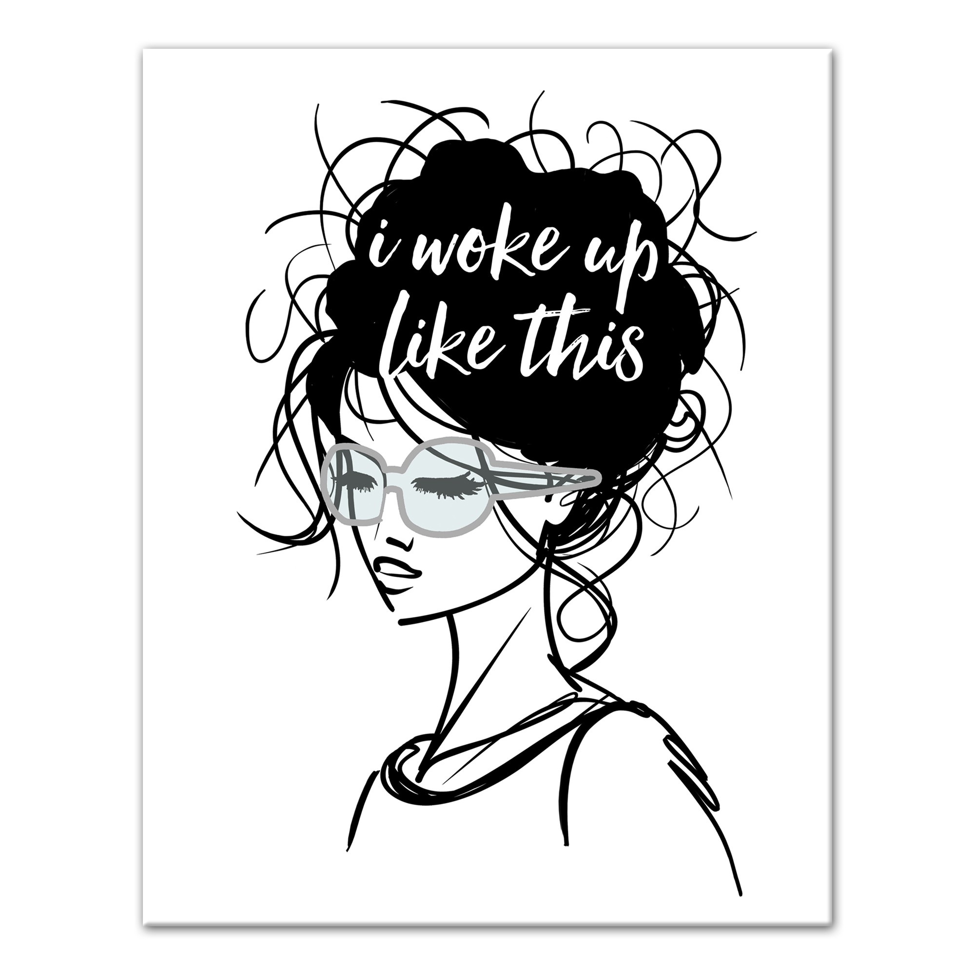 Woke Up Like This 11x14 Canvas Wall Art