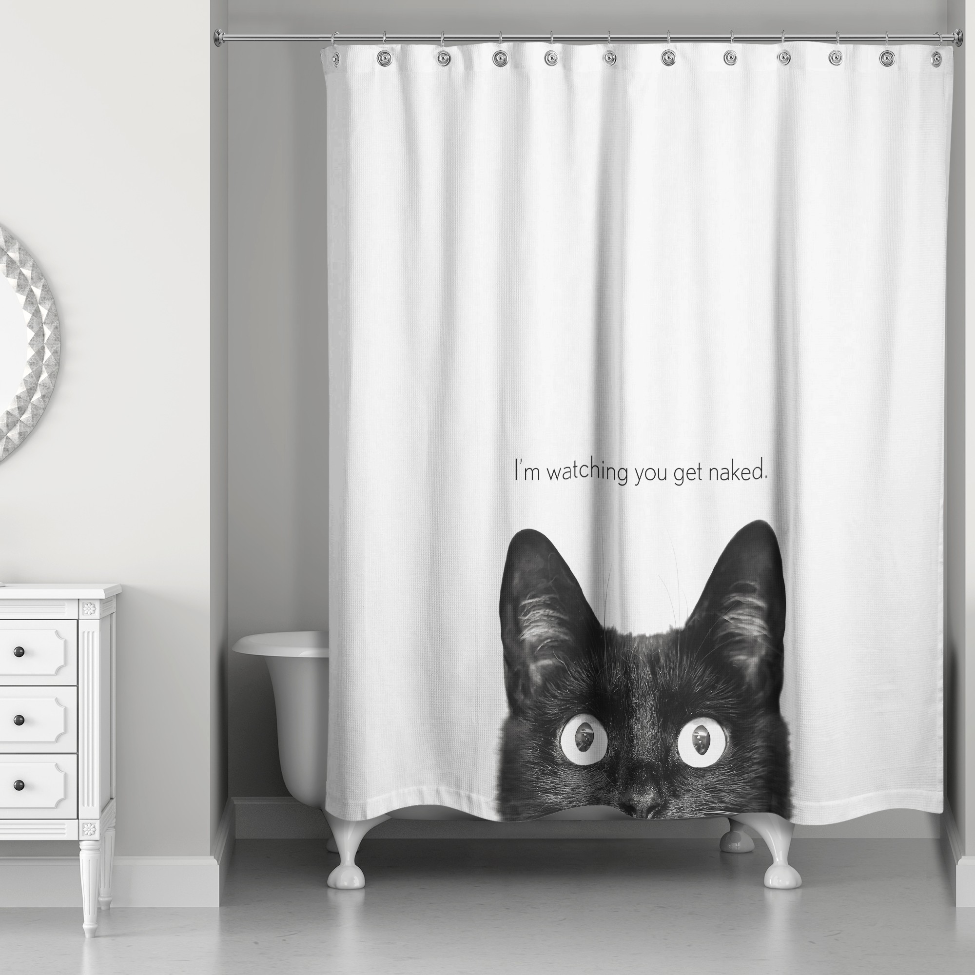 I'm Watching You 71x74 Shower Curtain