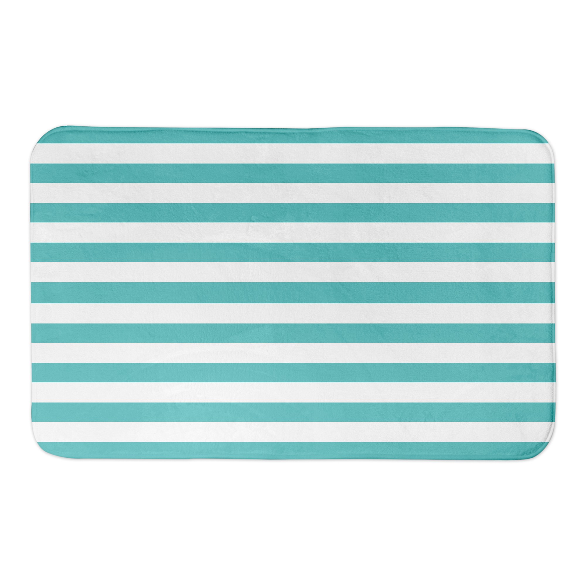 Blue & White Stripes 34x21 Bath Mat