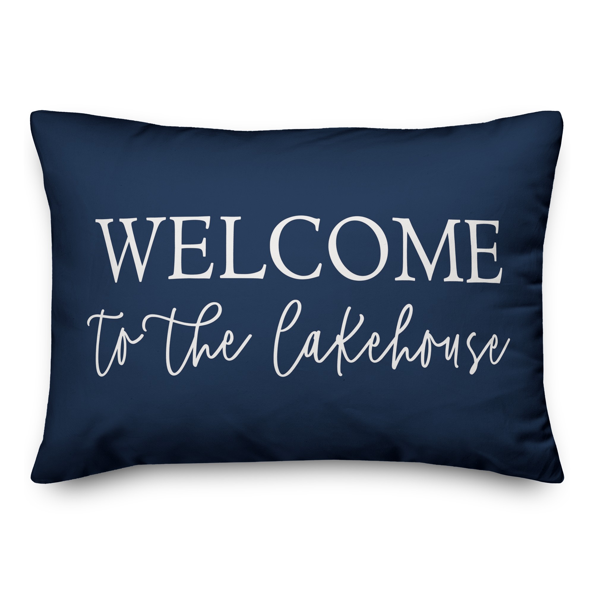 Welcome To The Lakehouse 14x20 Indoor / Outdoor Pillow