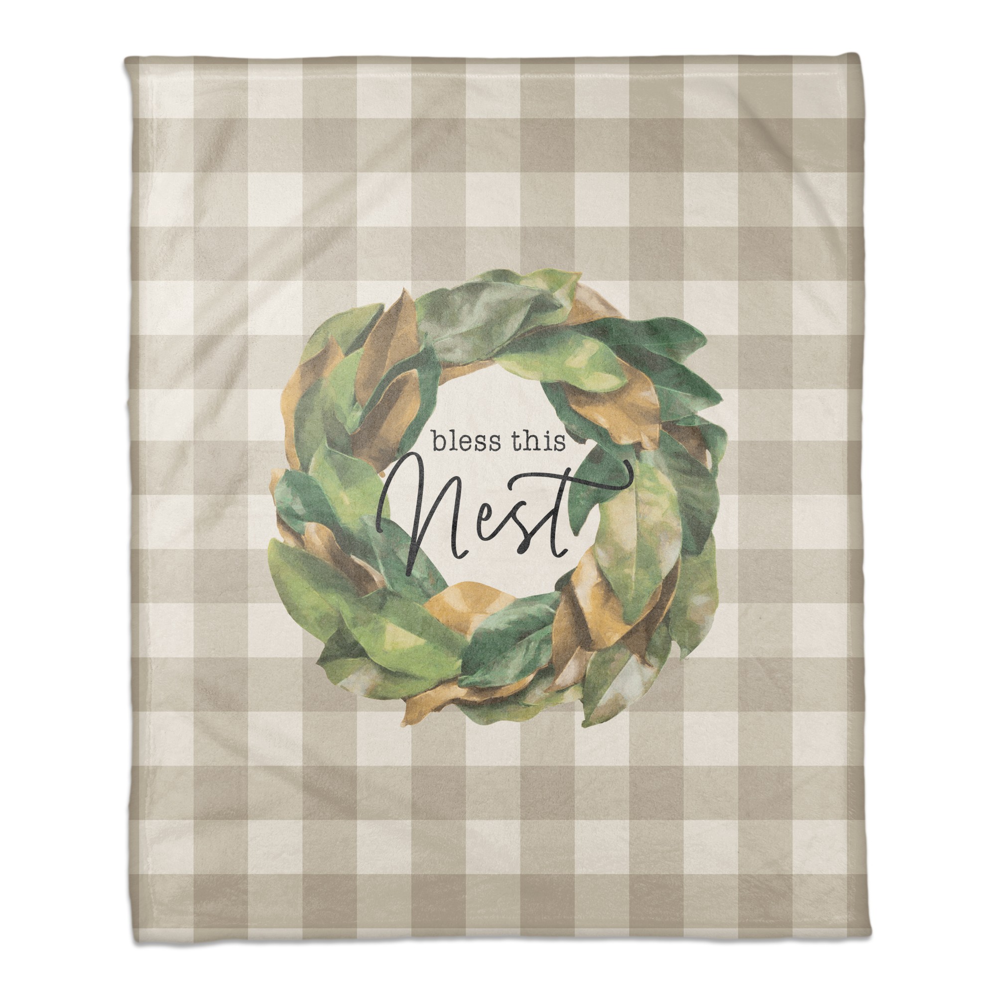 Bless This Nest 50x60 Coral Fleece Blanket