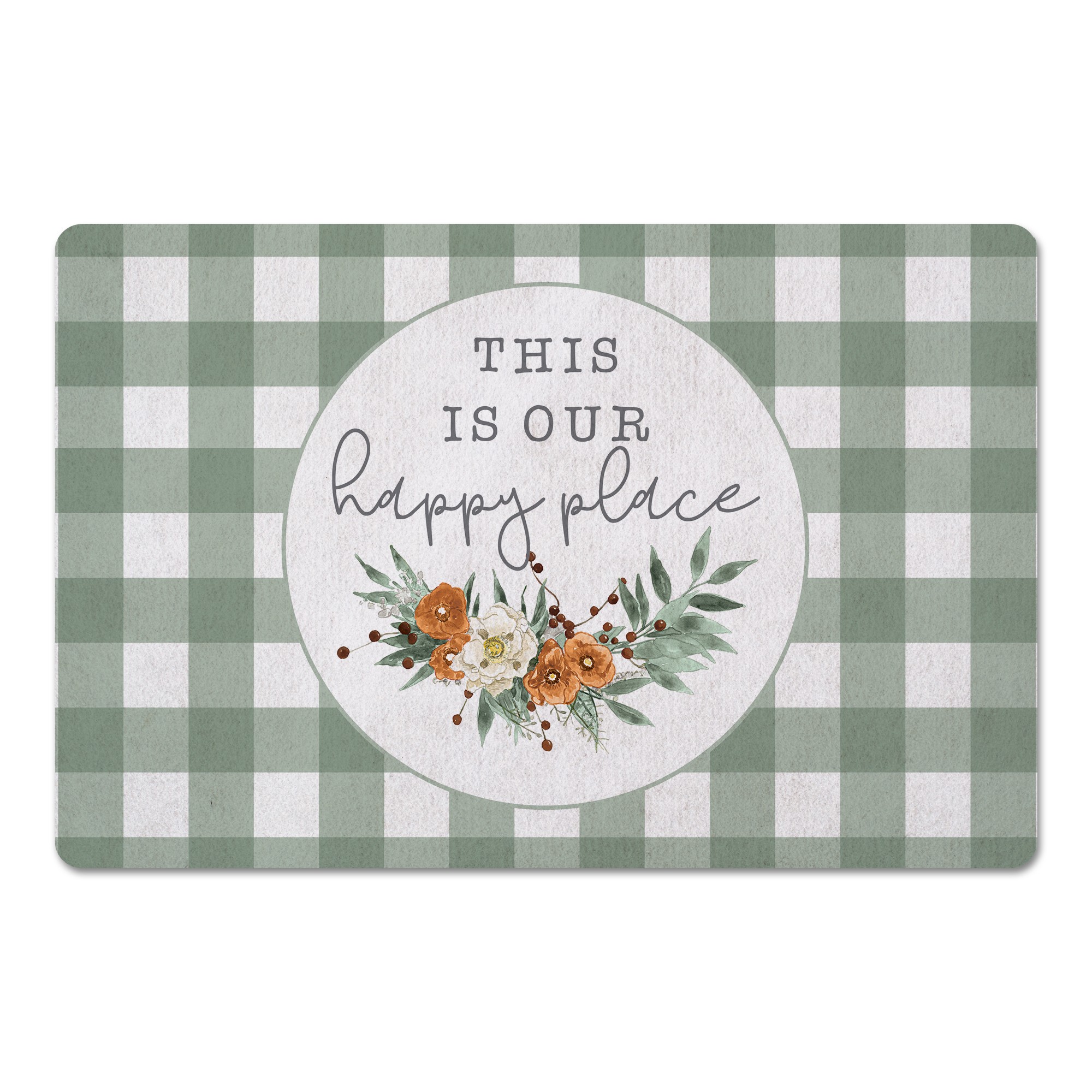 This Is Our Happy Place 27x18 Floor Mat
