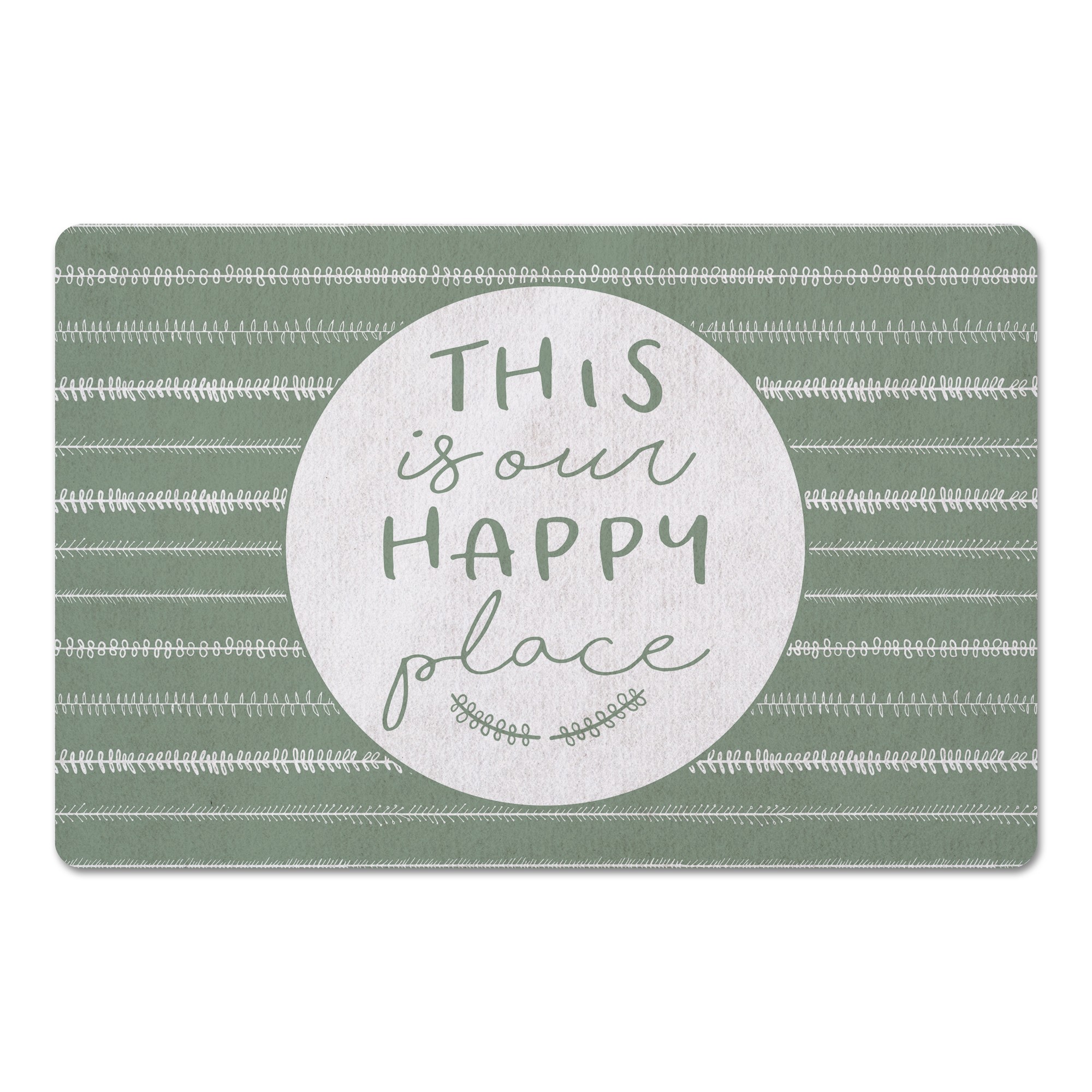 This Is Our Happy Place 27x18 Floor Mat
