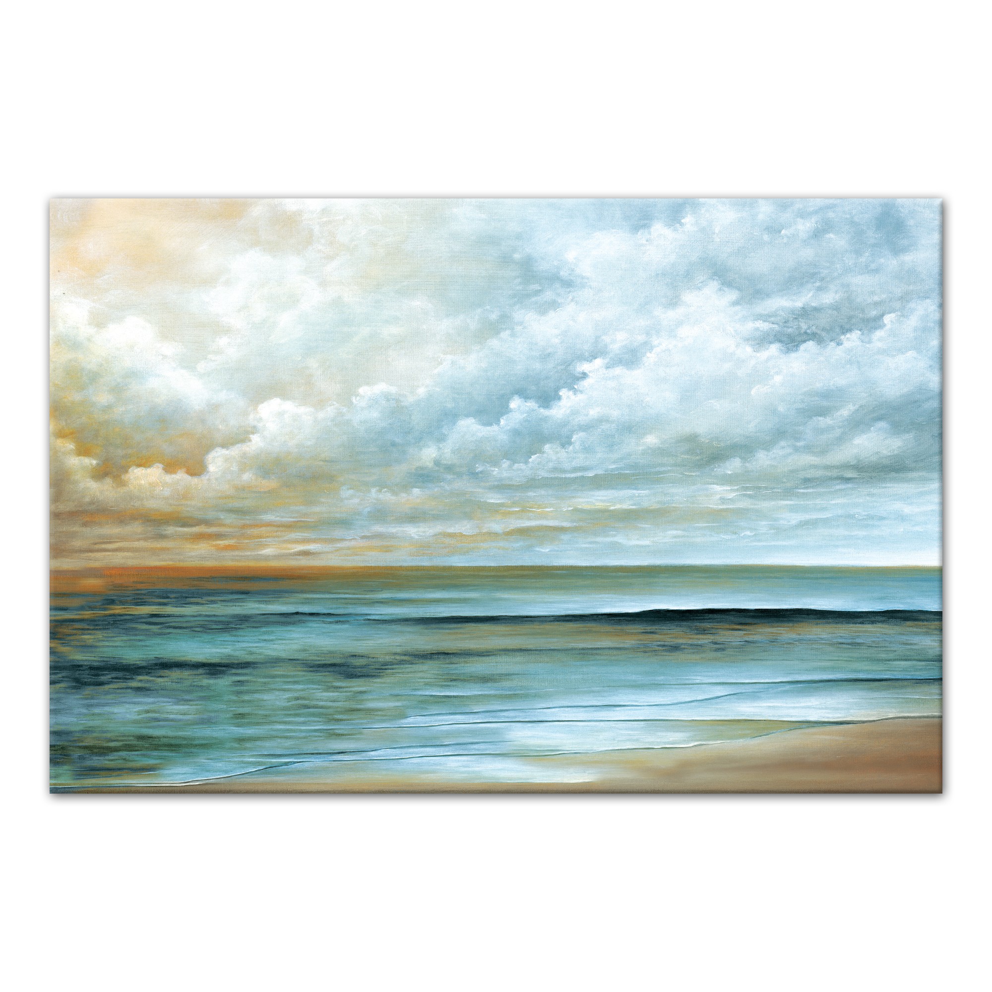 Painted Beach Shore 20x30 Canvas Wall Art