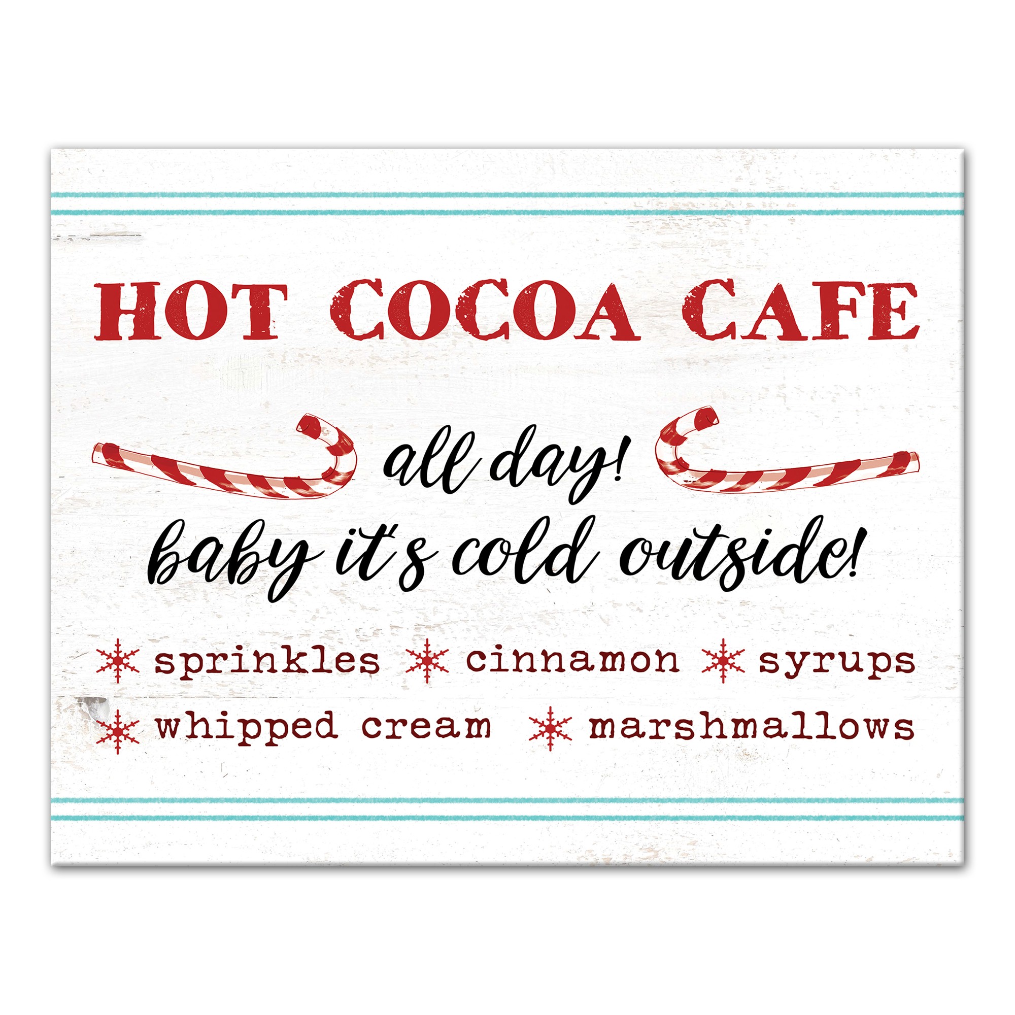 Hot Cocoa Café 11x14 Canvas Wall Art