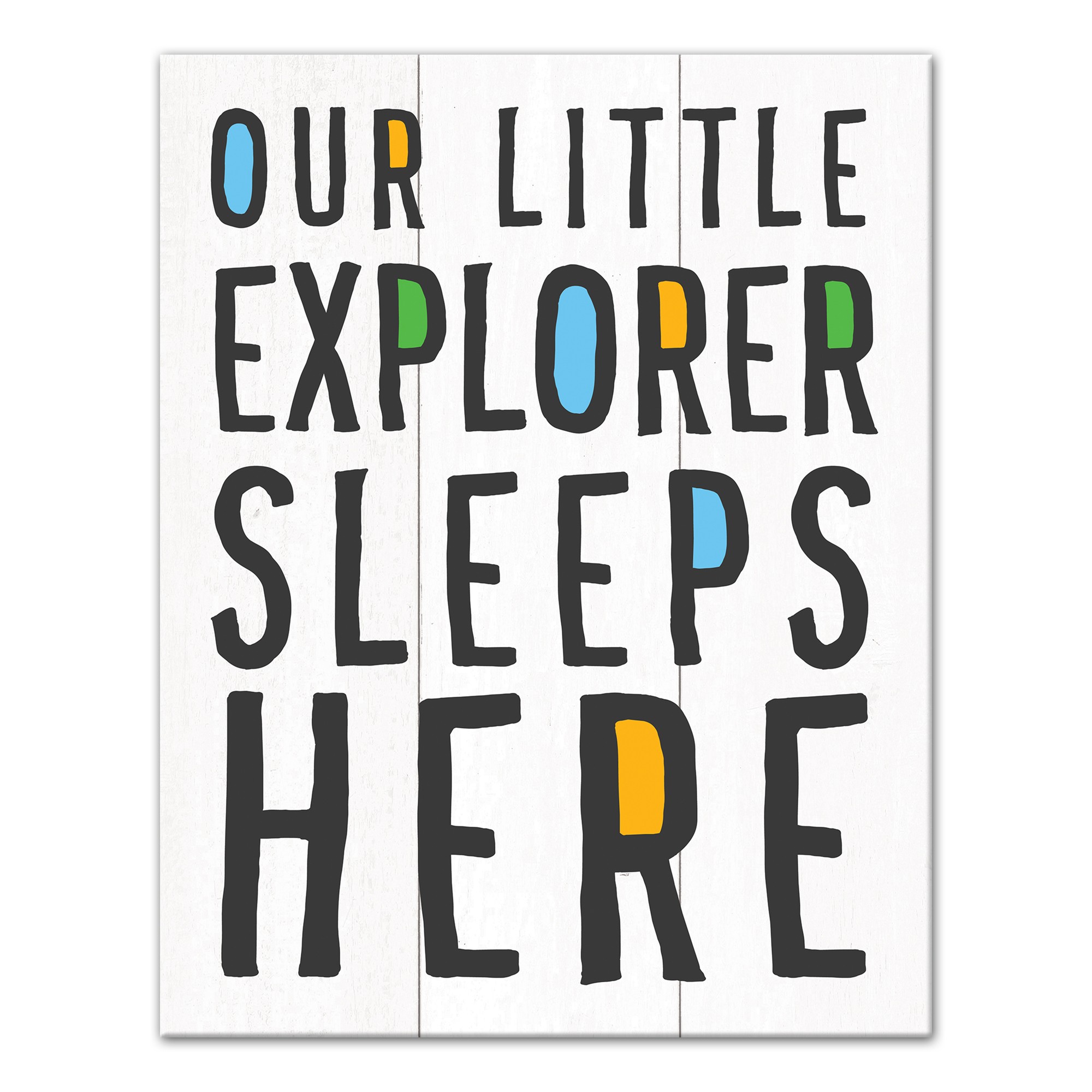 Our Little Explorer 11x14 Canvas Wall Art