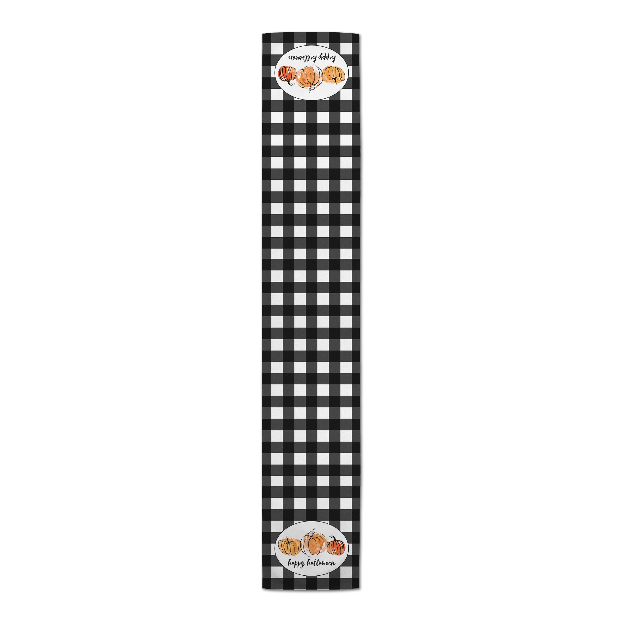Buffalo Check Pumpkins Runner