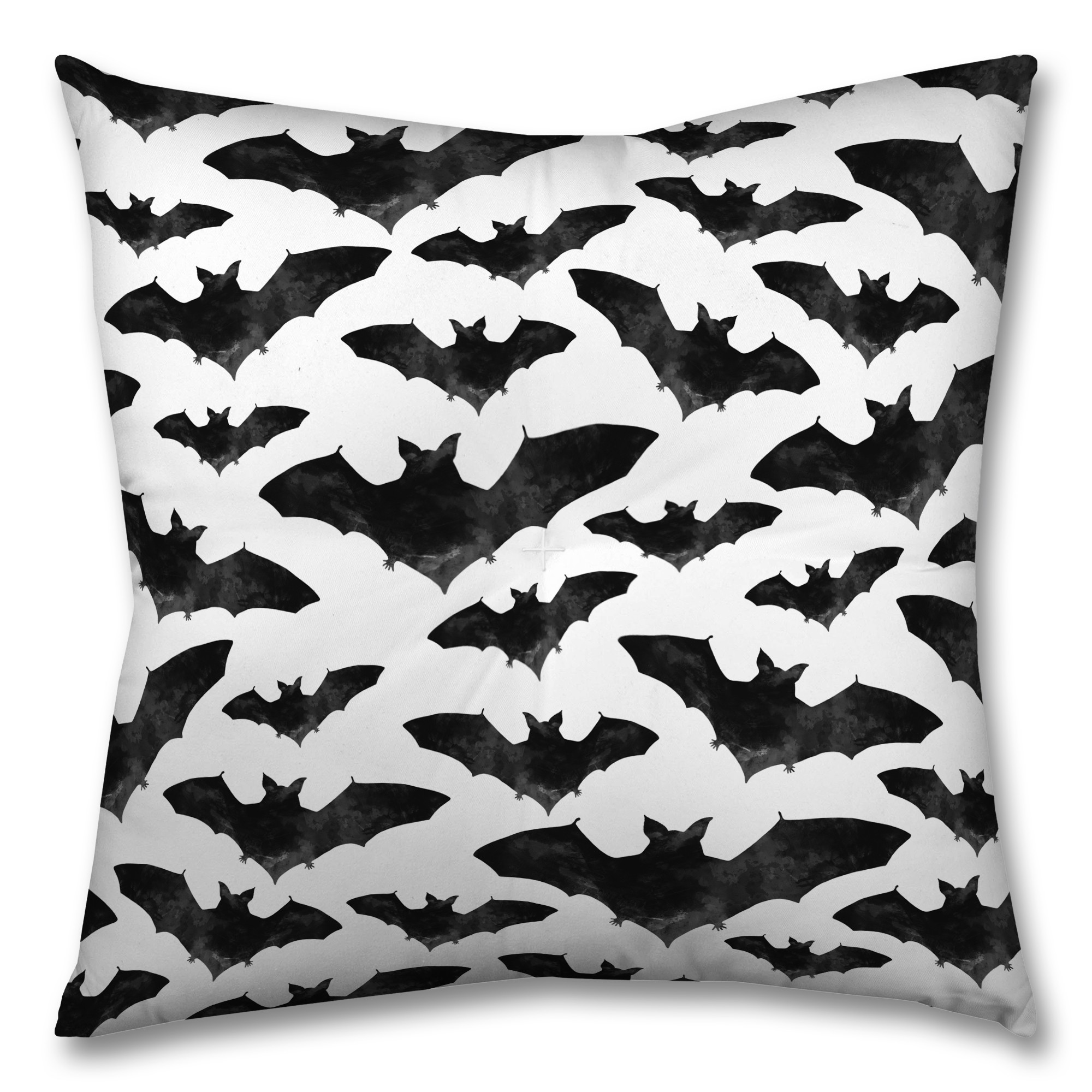 Watercolor Bats 26x26 Tufted Floor Pillow - Square