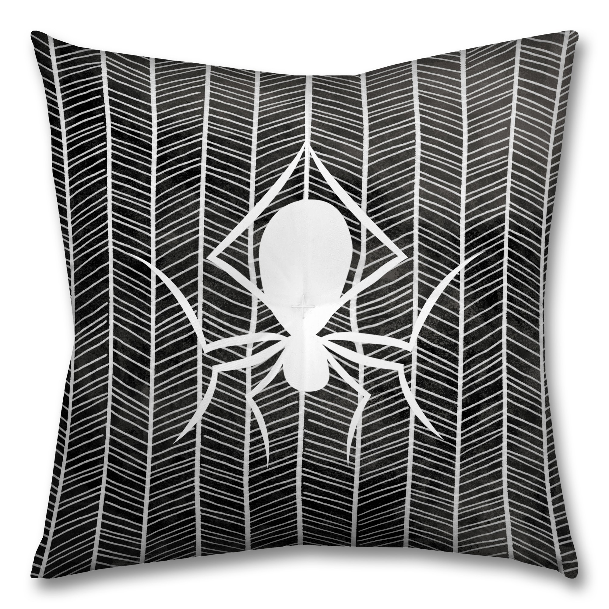 Spiderweb 26x26 Tufted Floor Pillow - Square