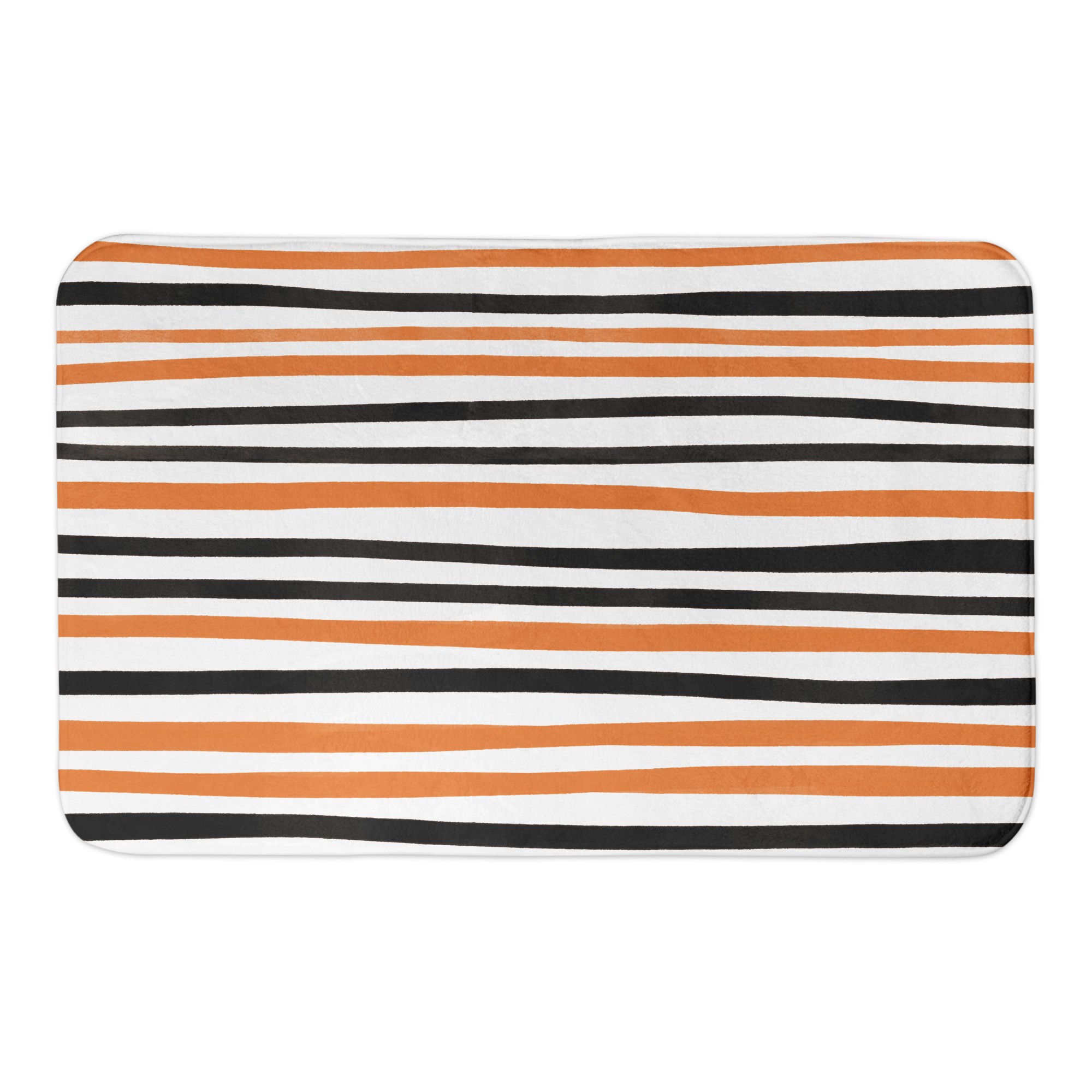 Halloween Stripes 34x21 Bath Mat