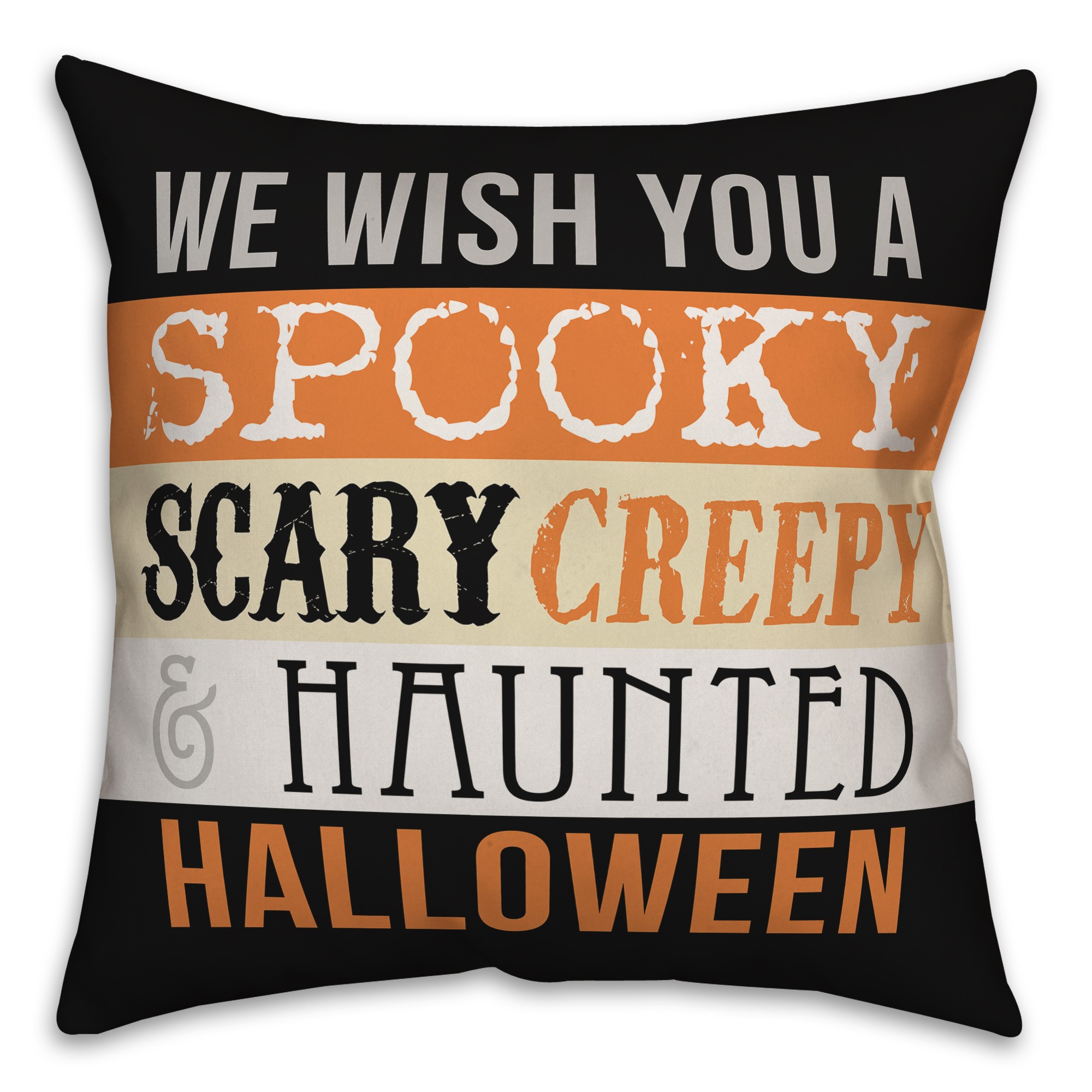 Halloween Words 18x18 Spun Poly Pillow