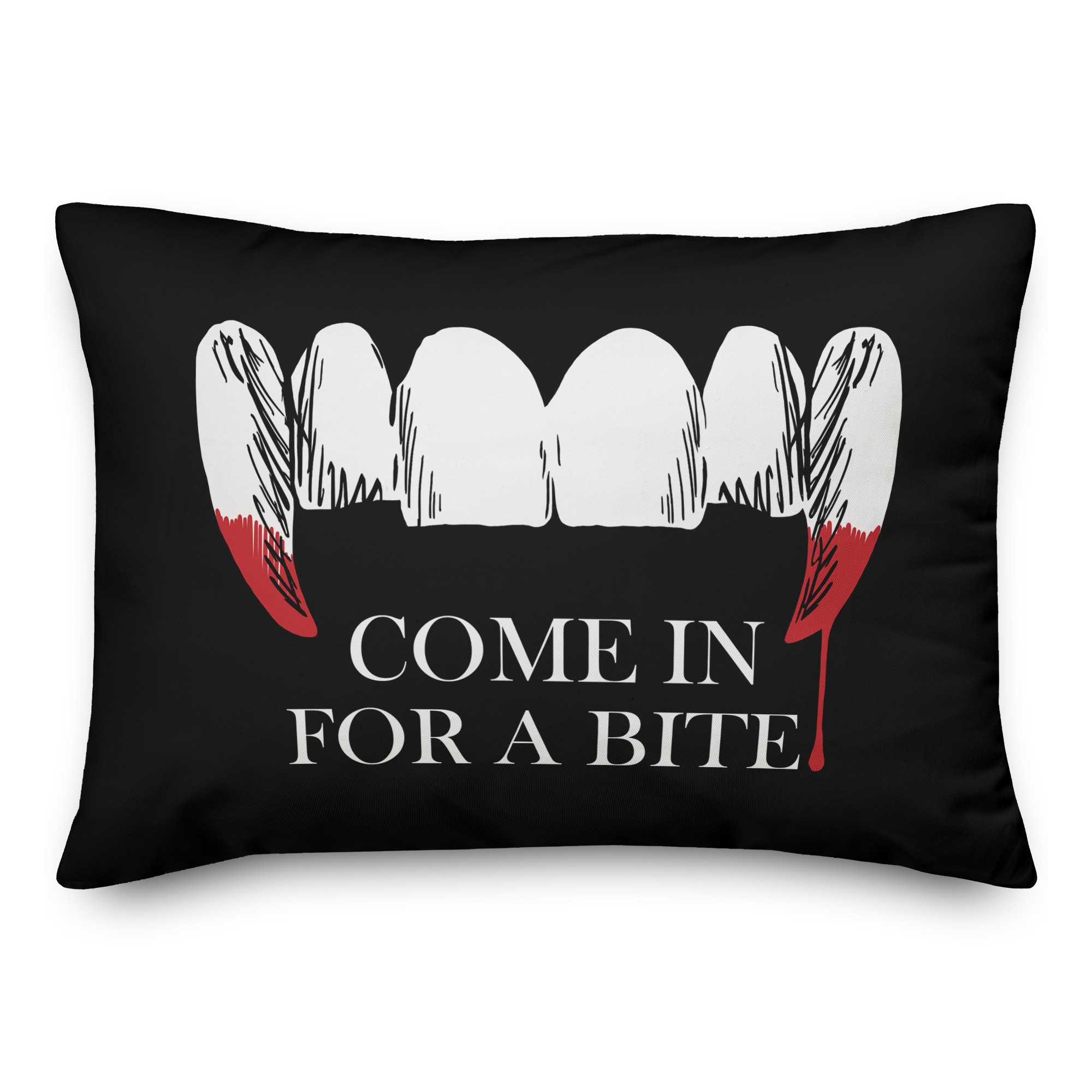Come in for a Bite 14x20 Spun Poly Pillow