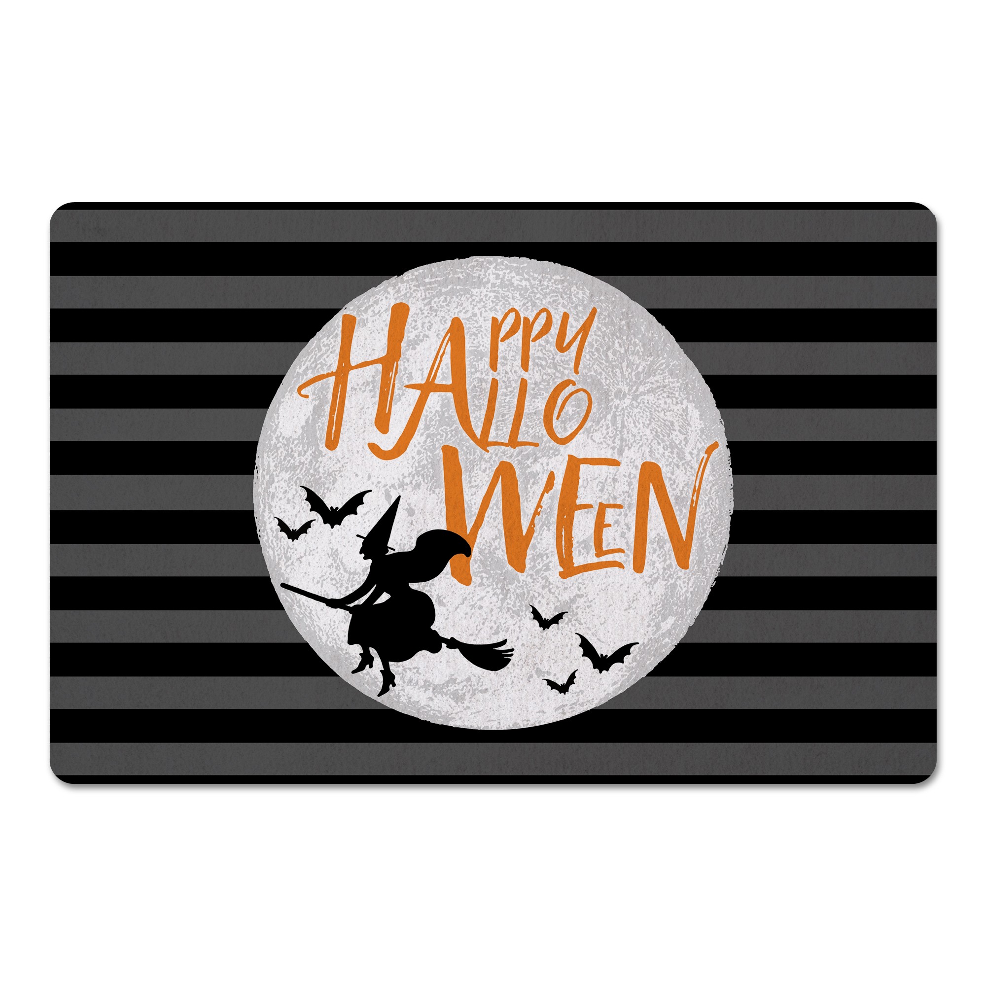 Happy Halloween Witch Moon 27x18 Floor Mat