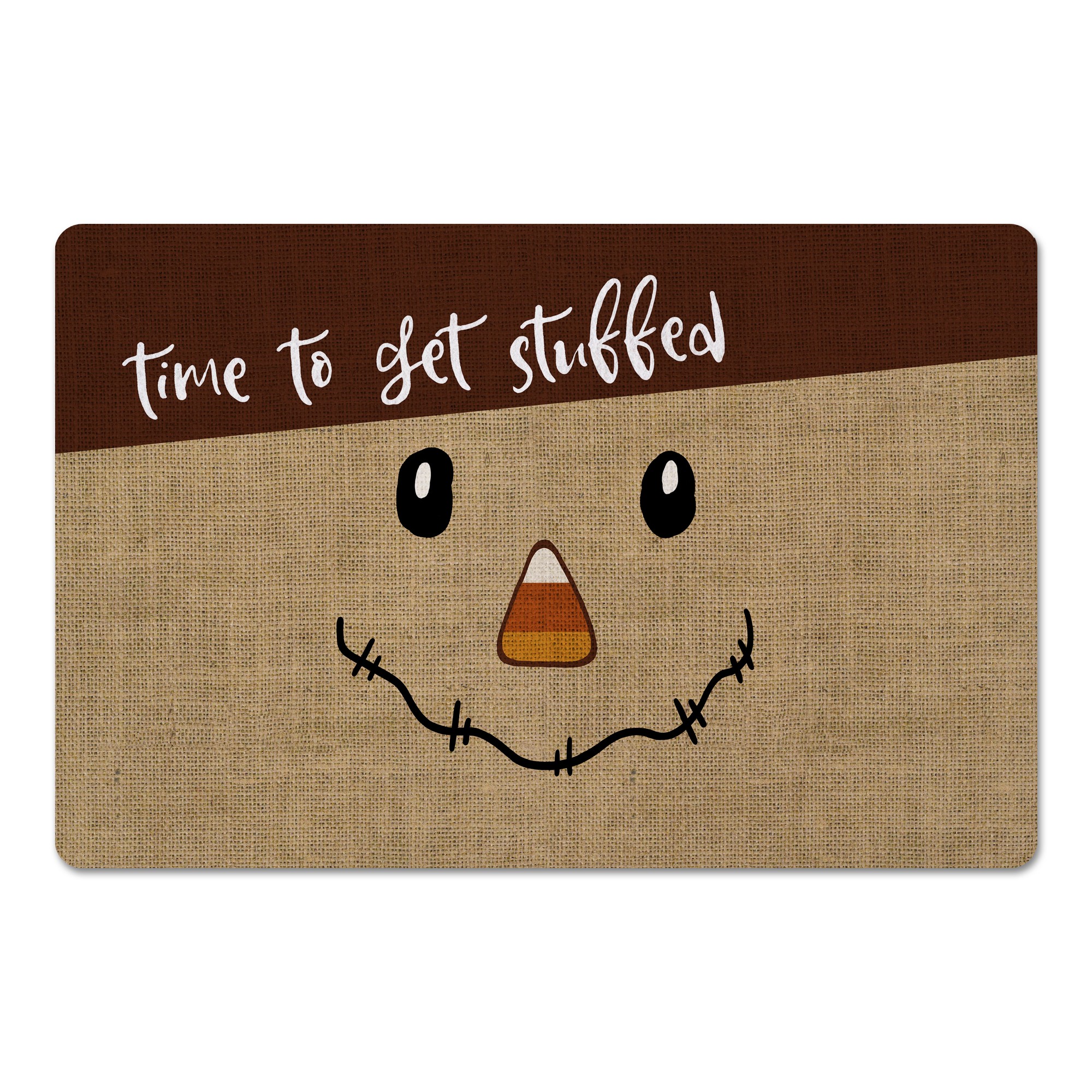 Time to Get Stuffed Scarecrow 27x18 Floor Mat