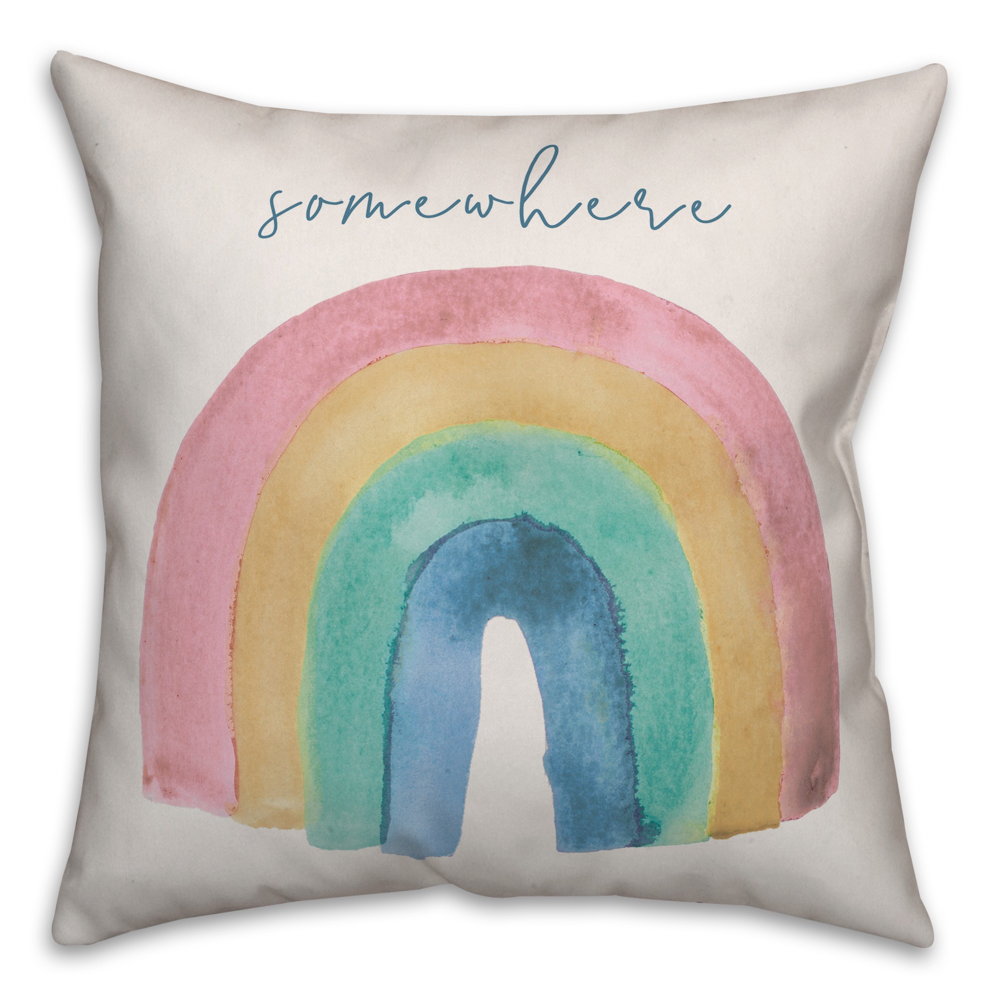 Somewhere 18x18 Spun Poly Pillow
