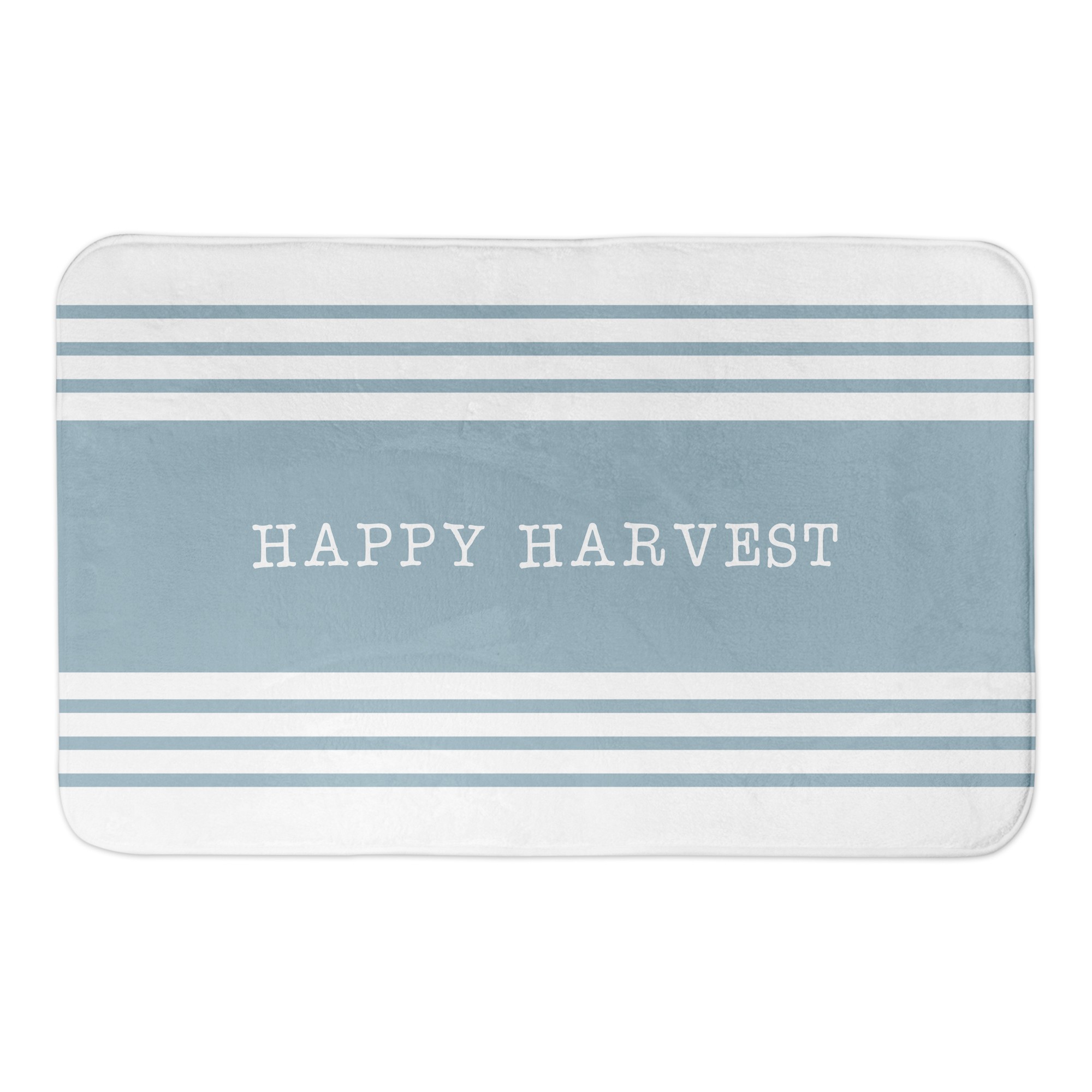 Blue Stripe 34x21 Bath Mat
