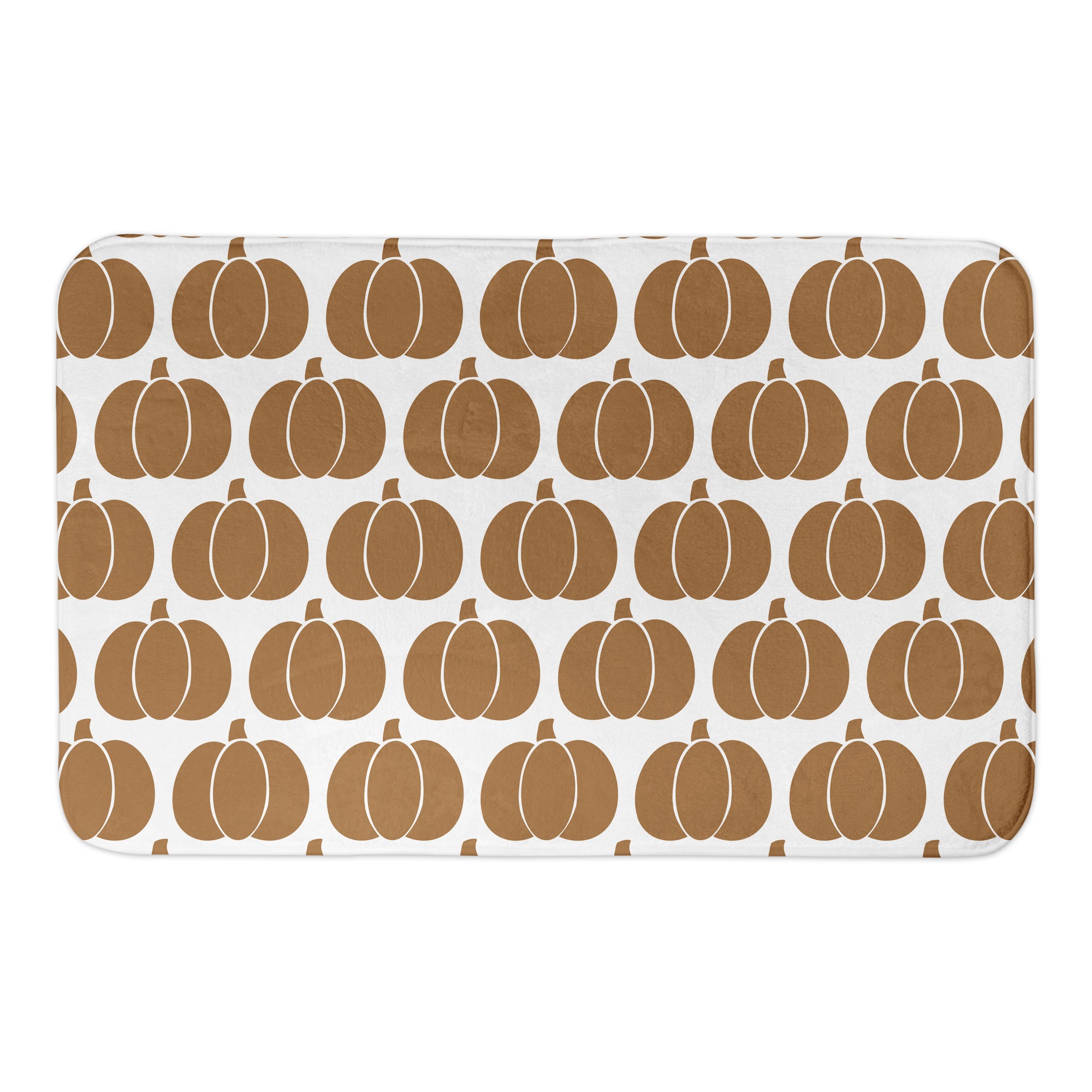 Pumpkin Pattern 34x21 Bath Mat