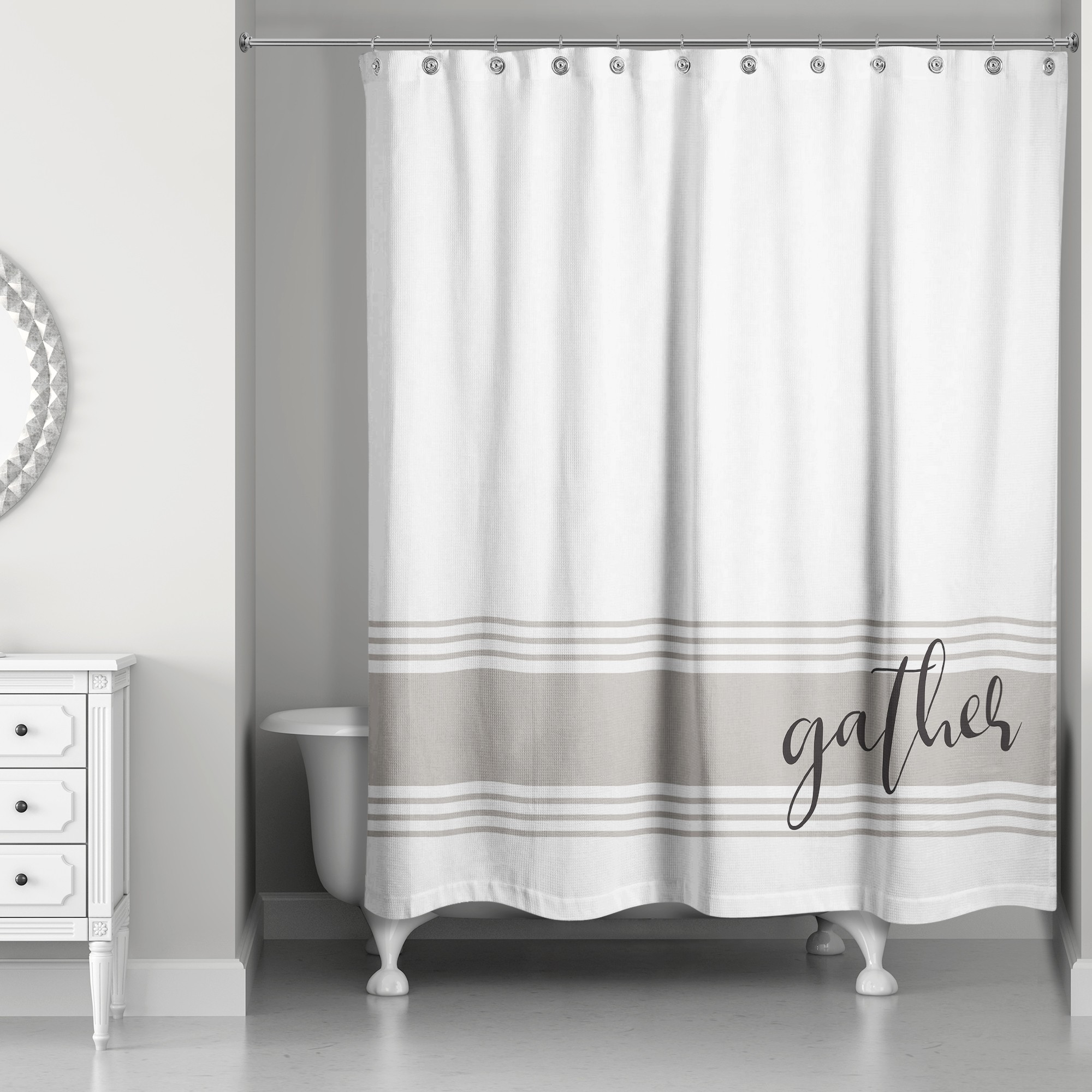 Gather 71x74 Shower Curtain