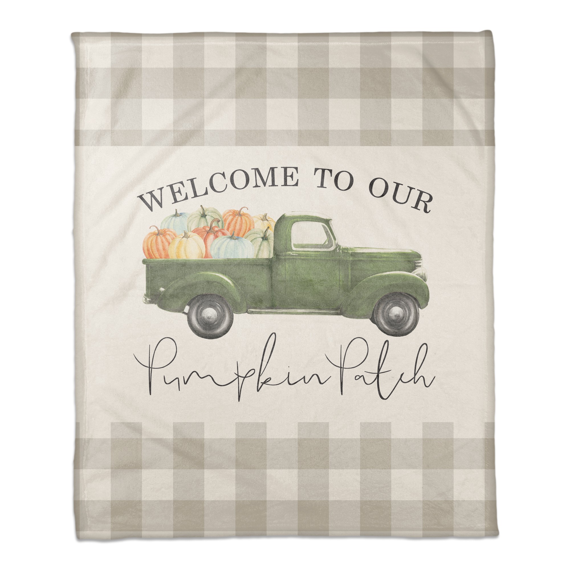 Welcome to Our Pumpkin Patch 50x60 Coral Fleece Blanket