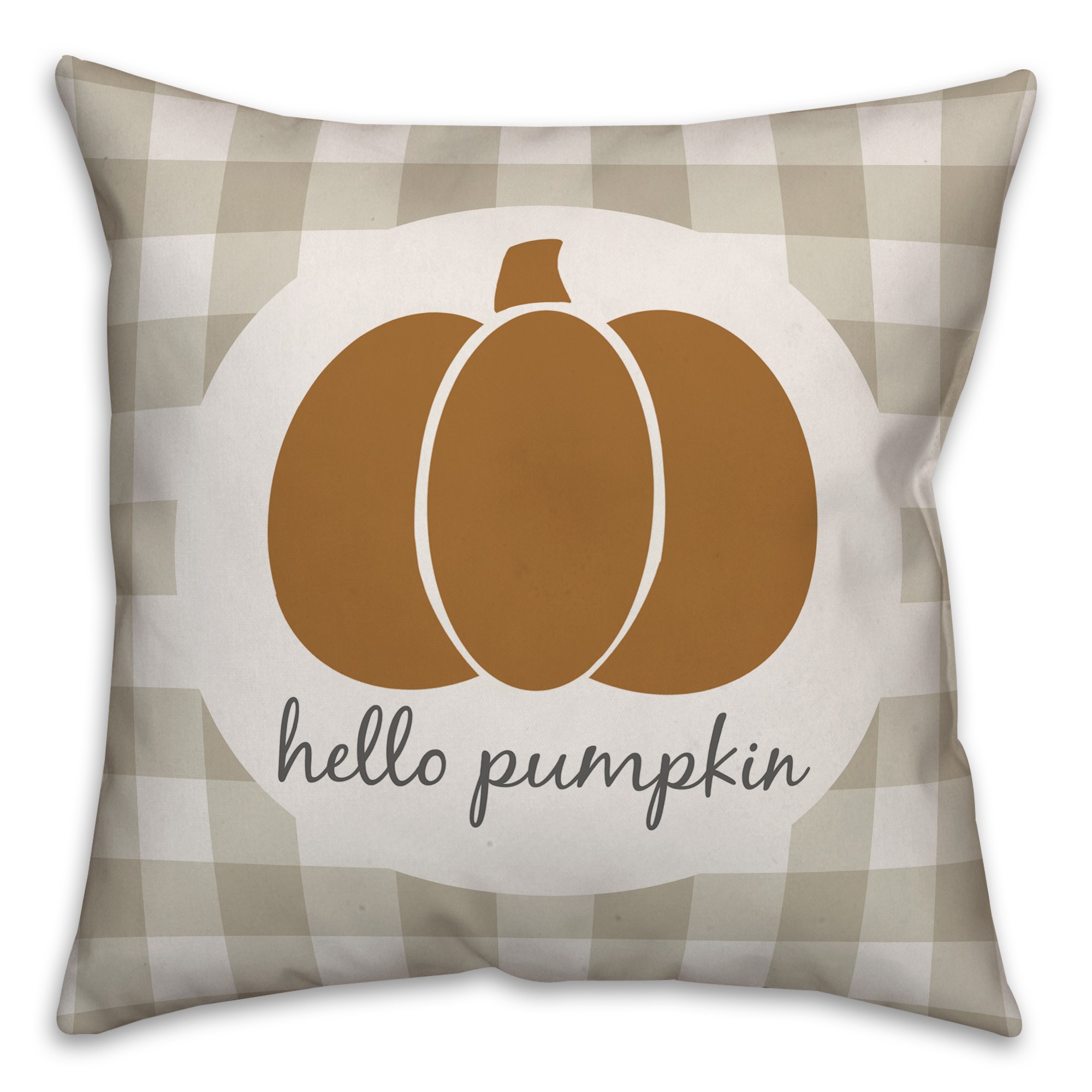 Hello Pumpkin 18x18 Spun Poly Pillow