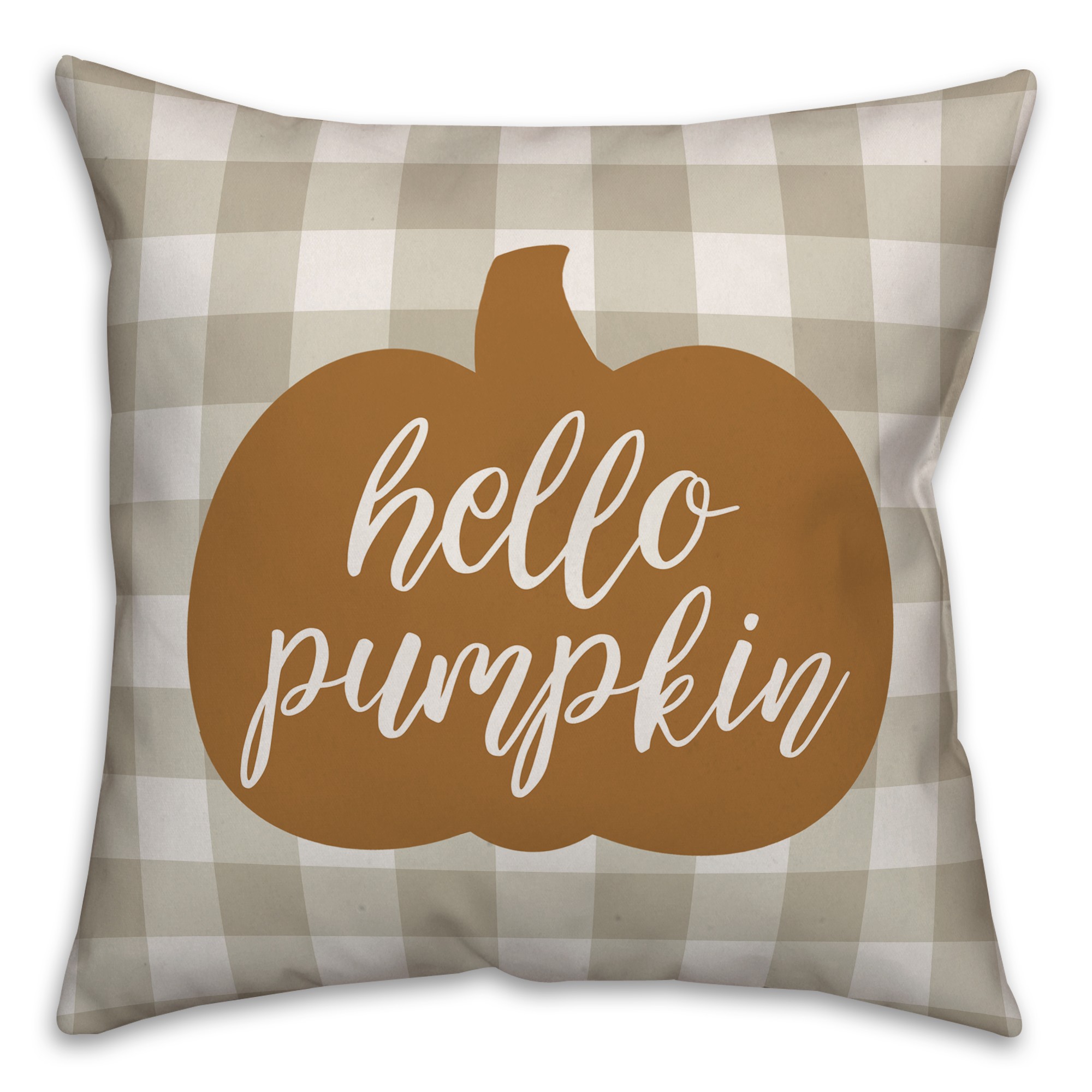 Hello Pumpkin 18x18 Spun Poly Pillow