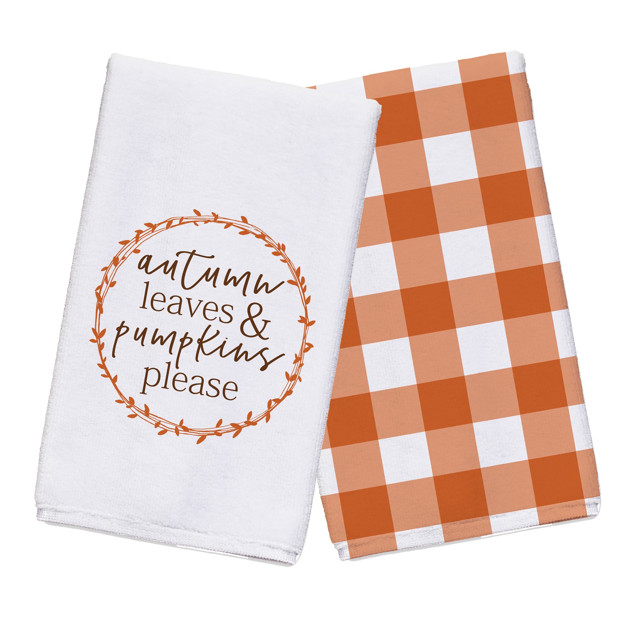 Autumn Leaves and Pumpkins Please Textiles Collection