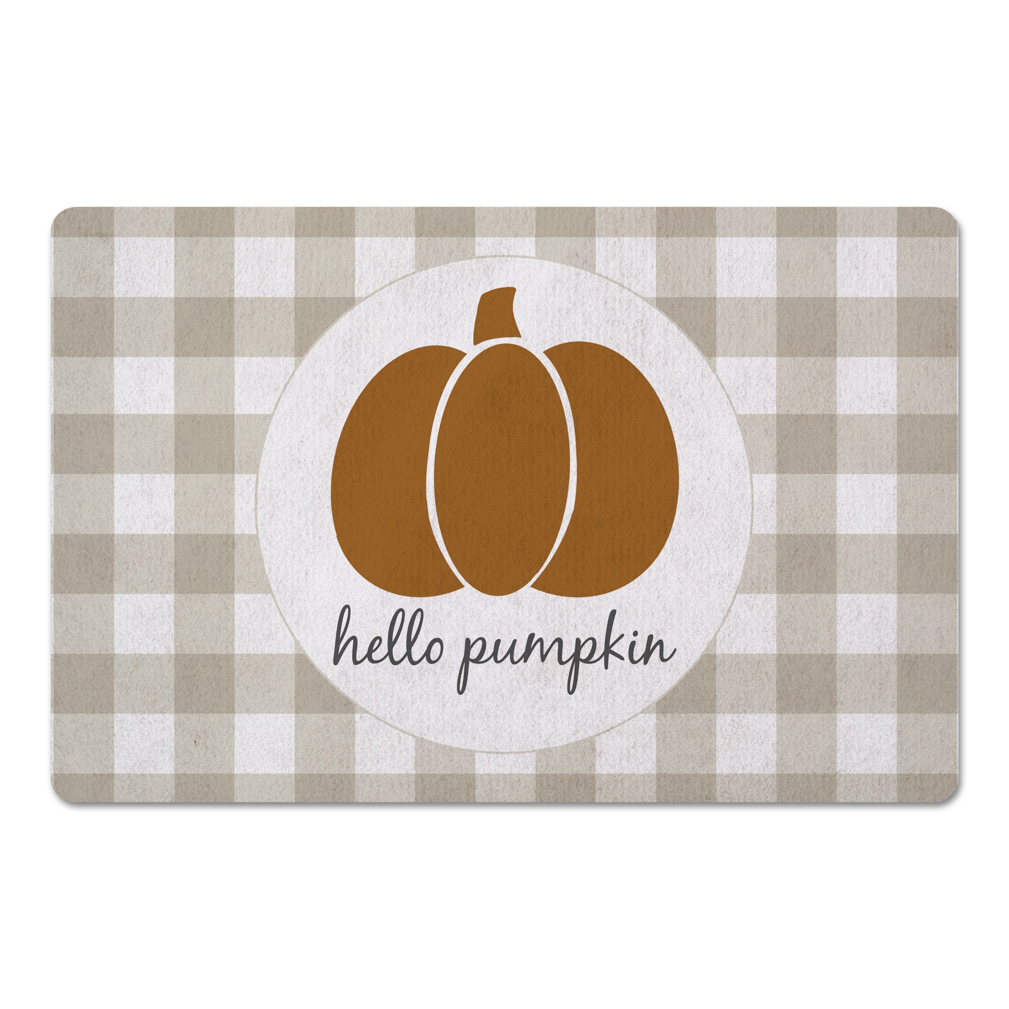 Hello Pumpkin 27x18 Floor Mat