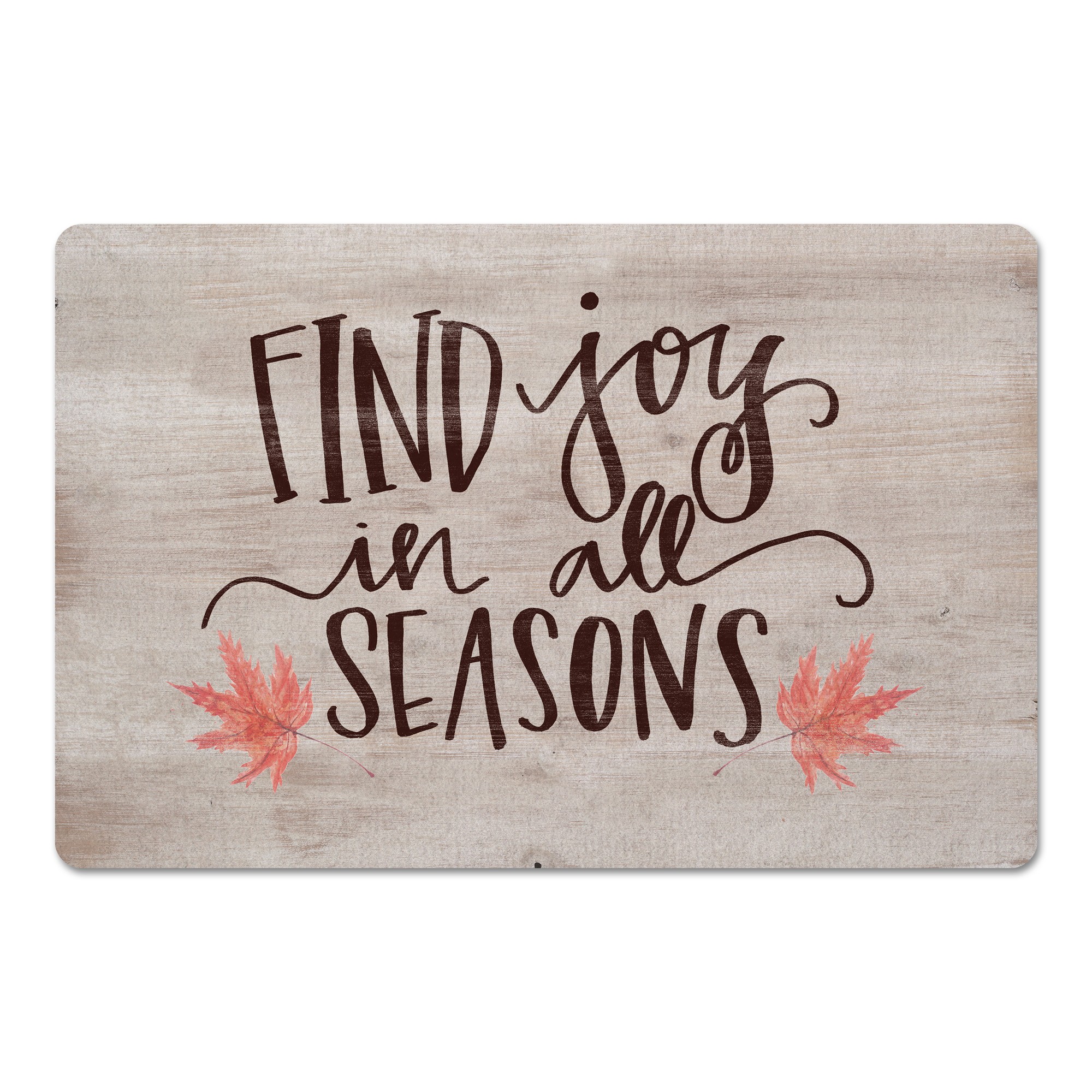 Find Joy in All Seasons 27x18 Floor Mat
