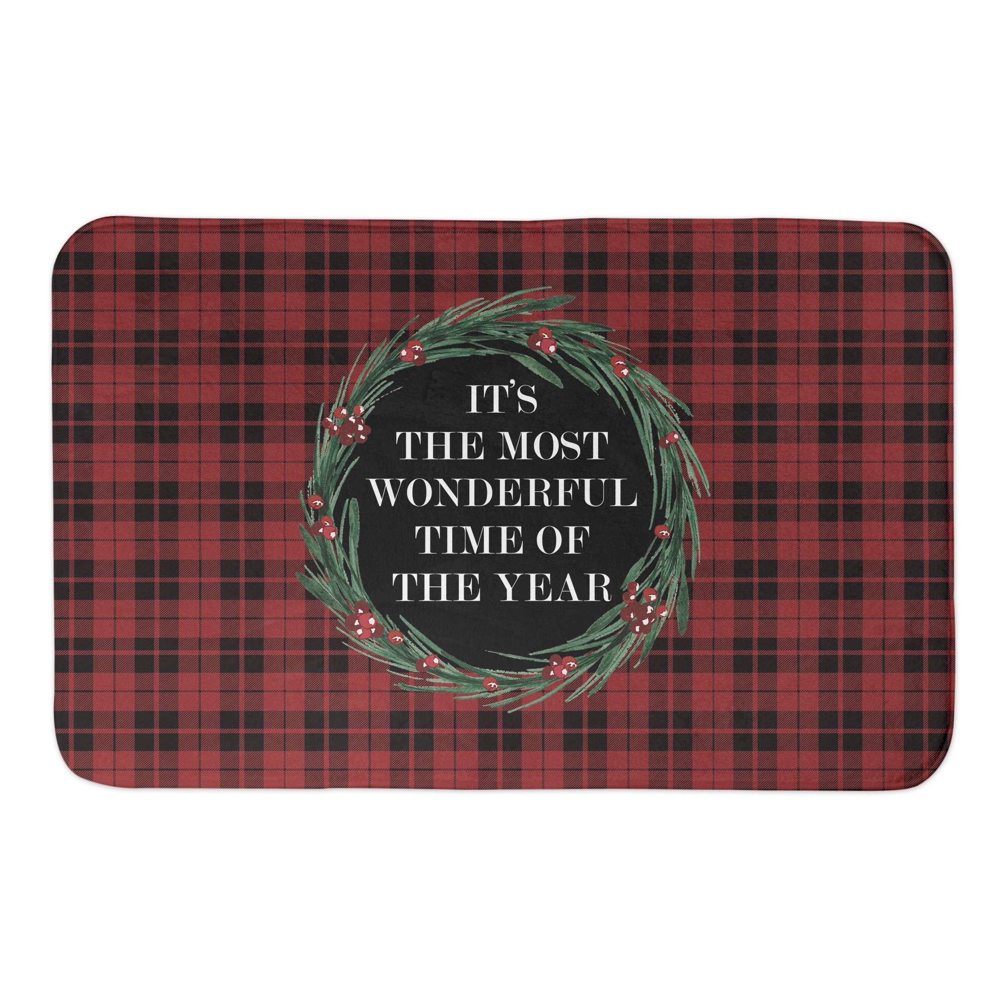 Most Wonderful Time of the Year 34x21 Bath Mat