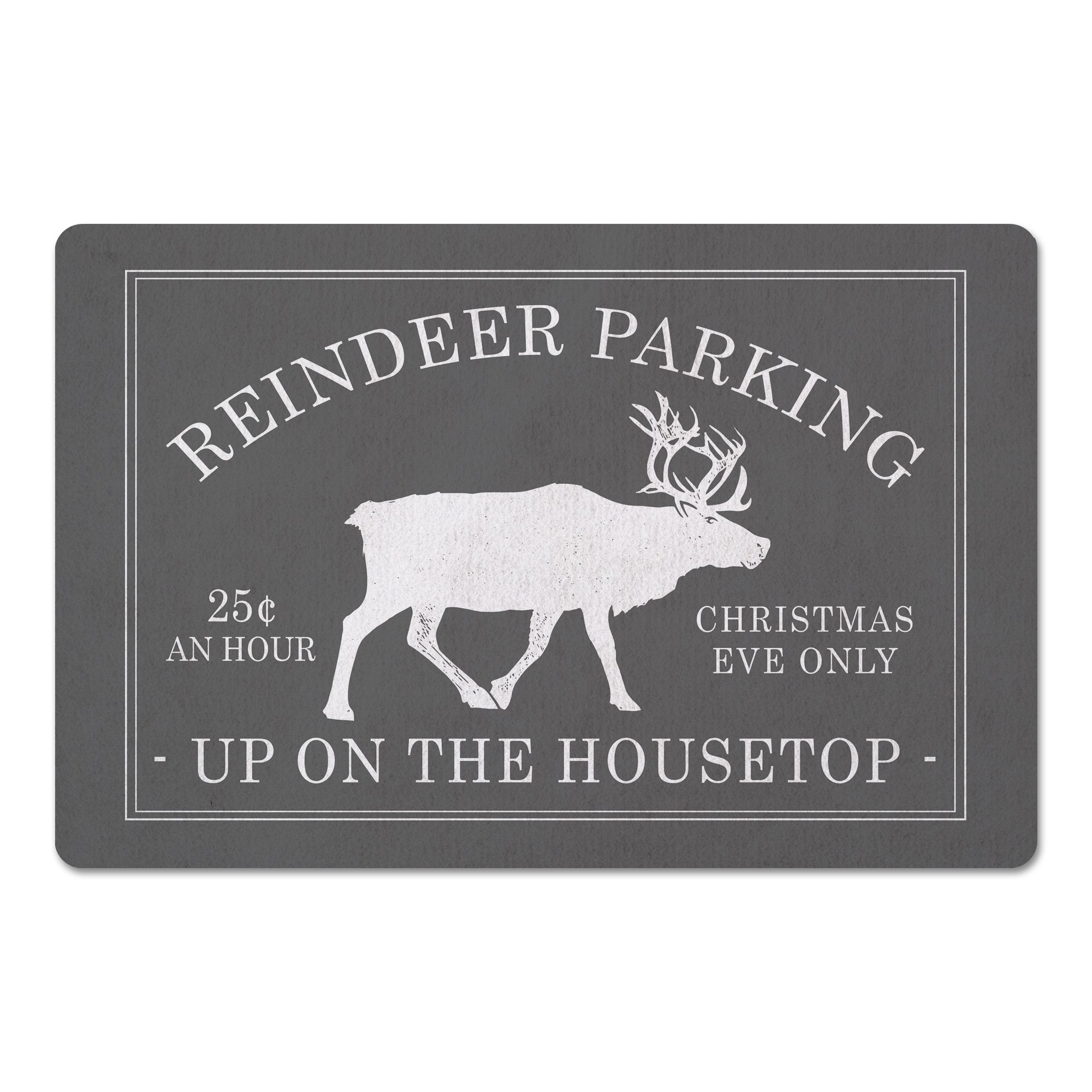 Reindeer Parking 27x18 Floor Mat