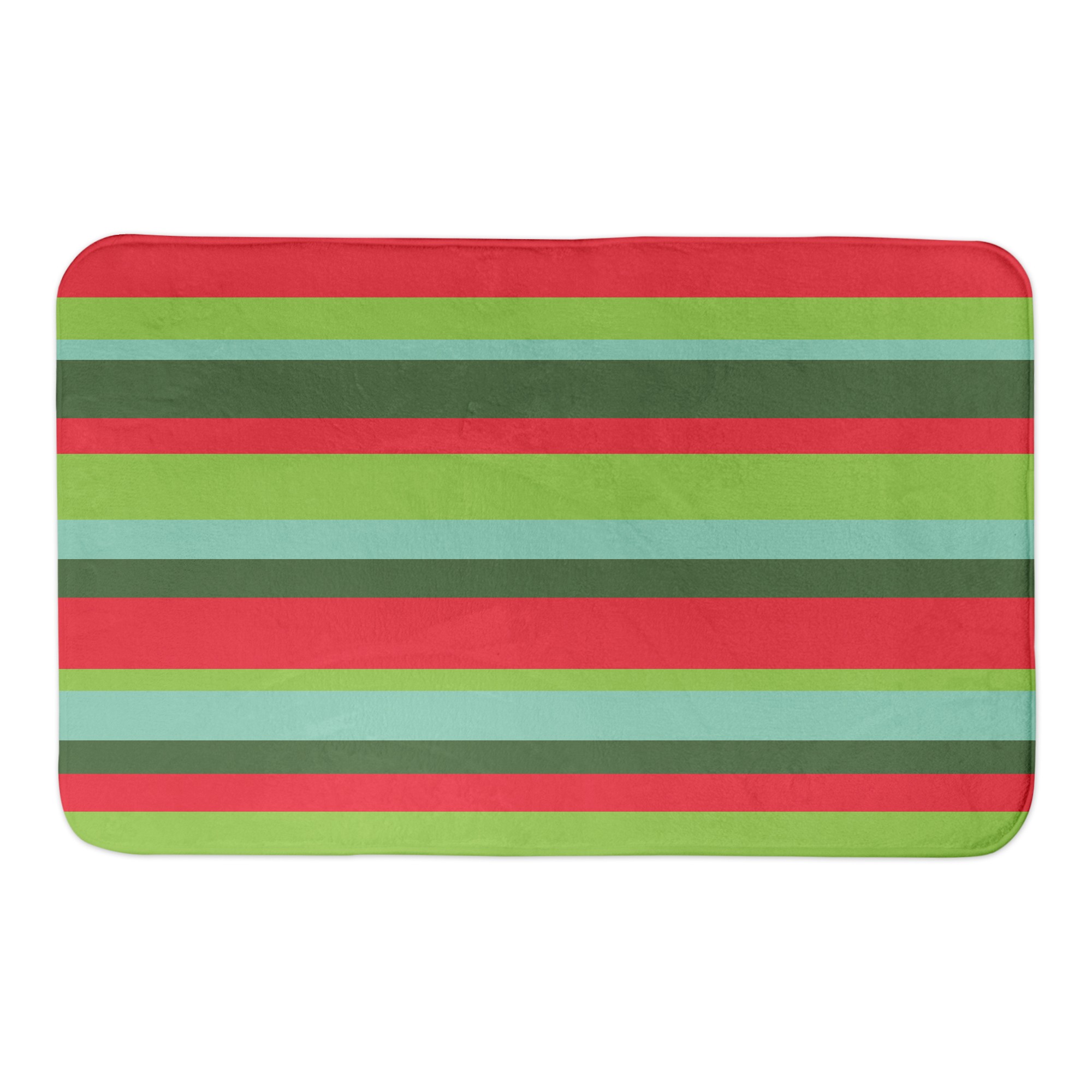 Christmas Stripes 34x21 Bath Mat