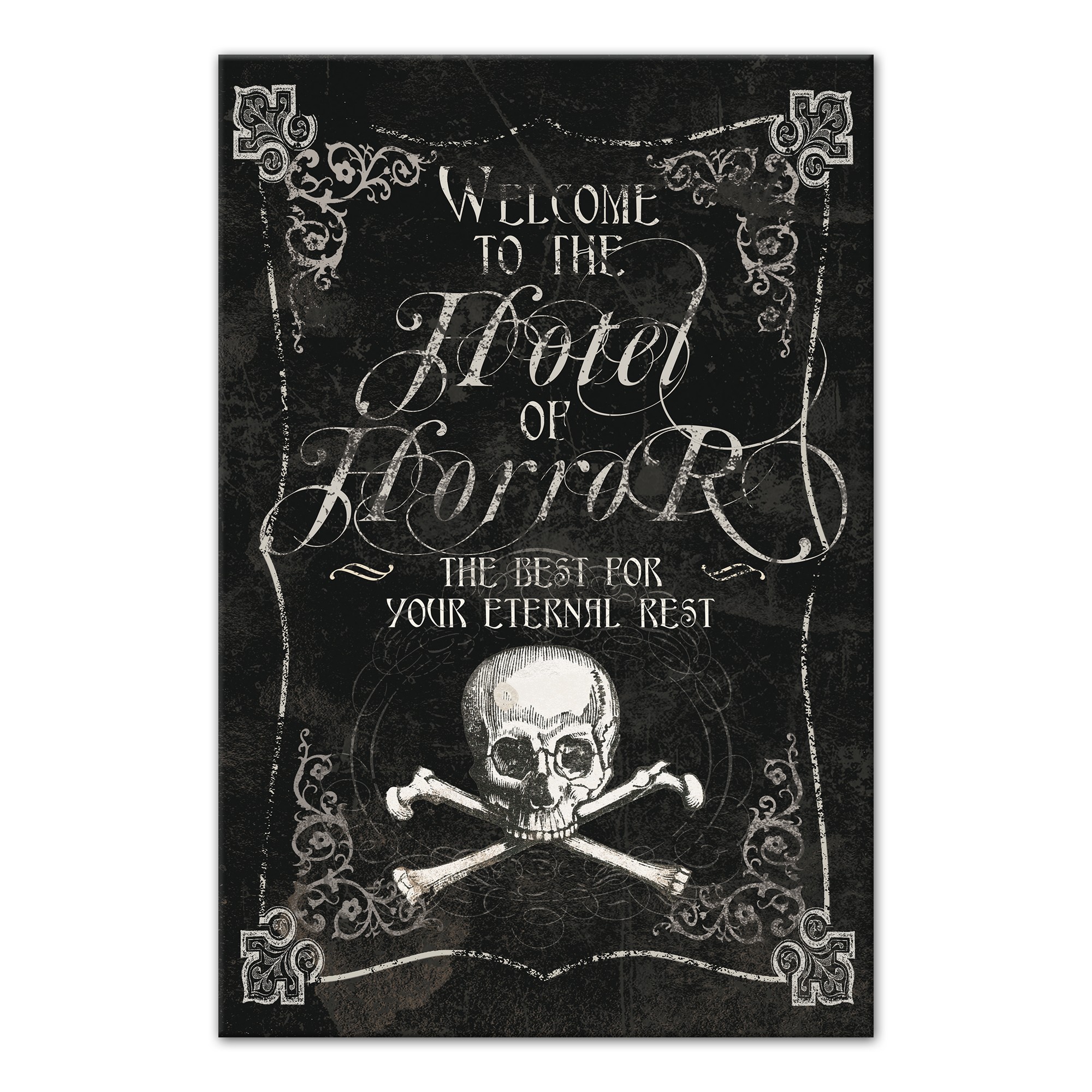 Hotel of Horror 12x18 Canvas Wall Art