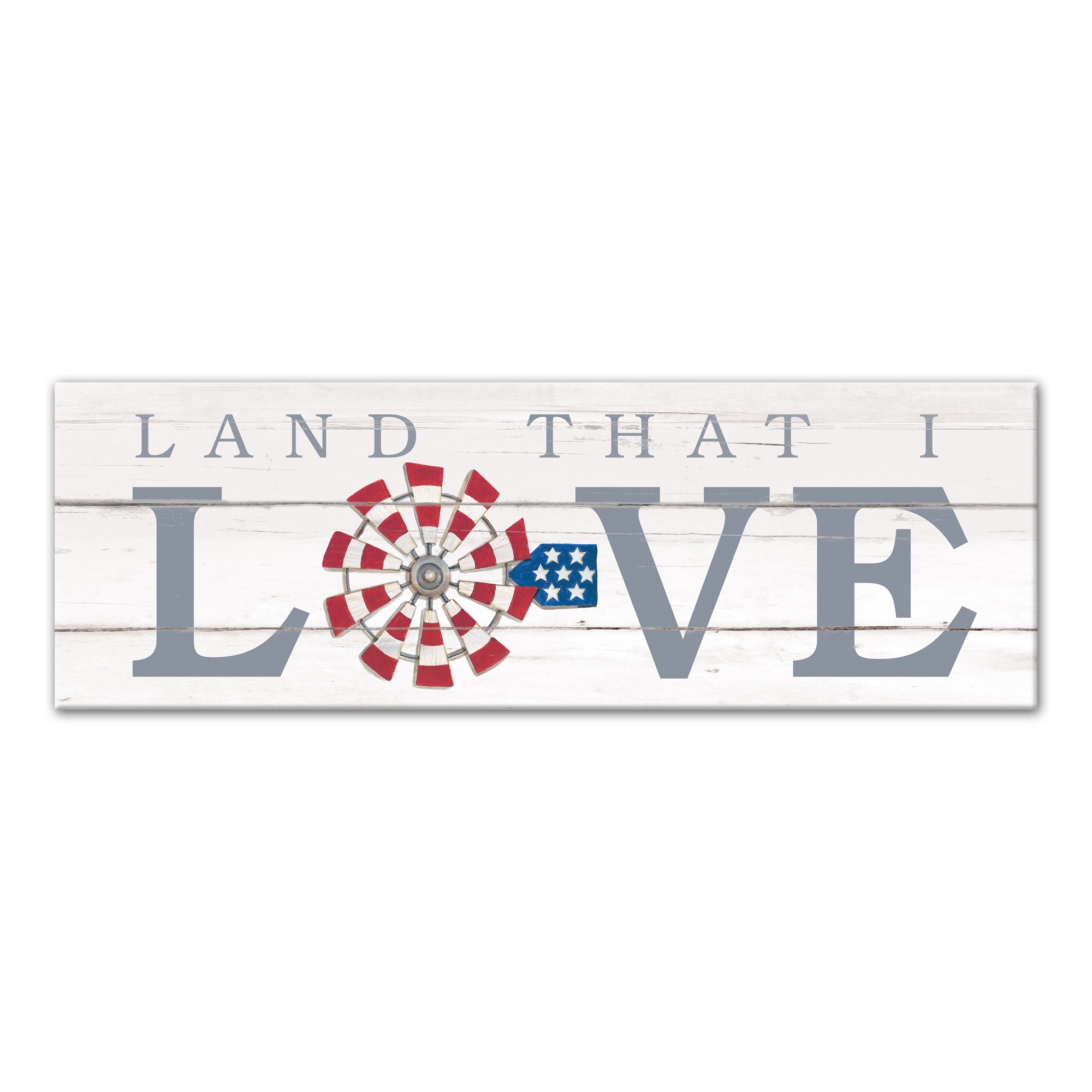 Land that I Love 12x36 Canvas Wall Art