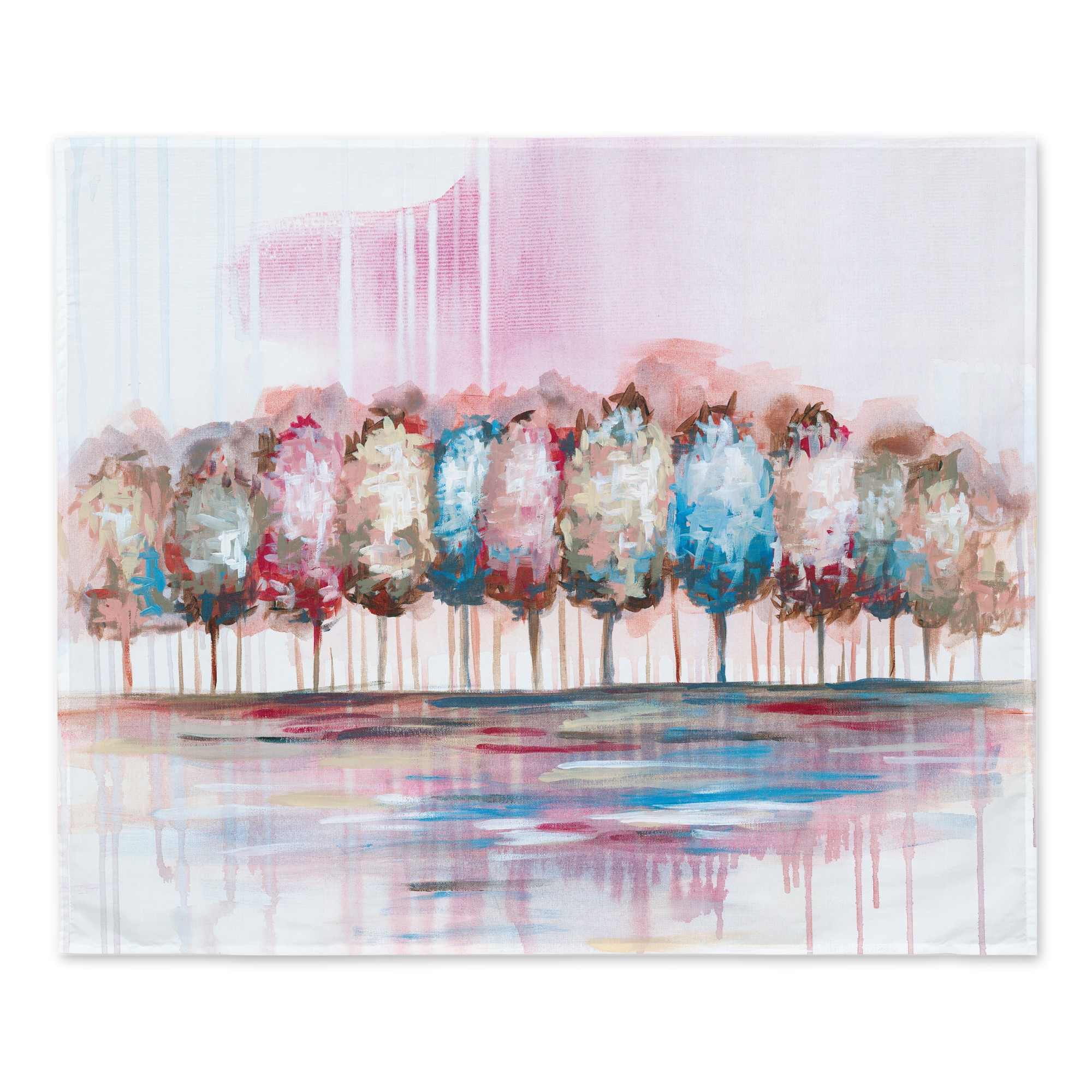 Abstract Trees 50x60 Tapestry