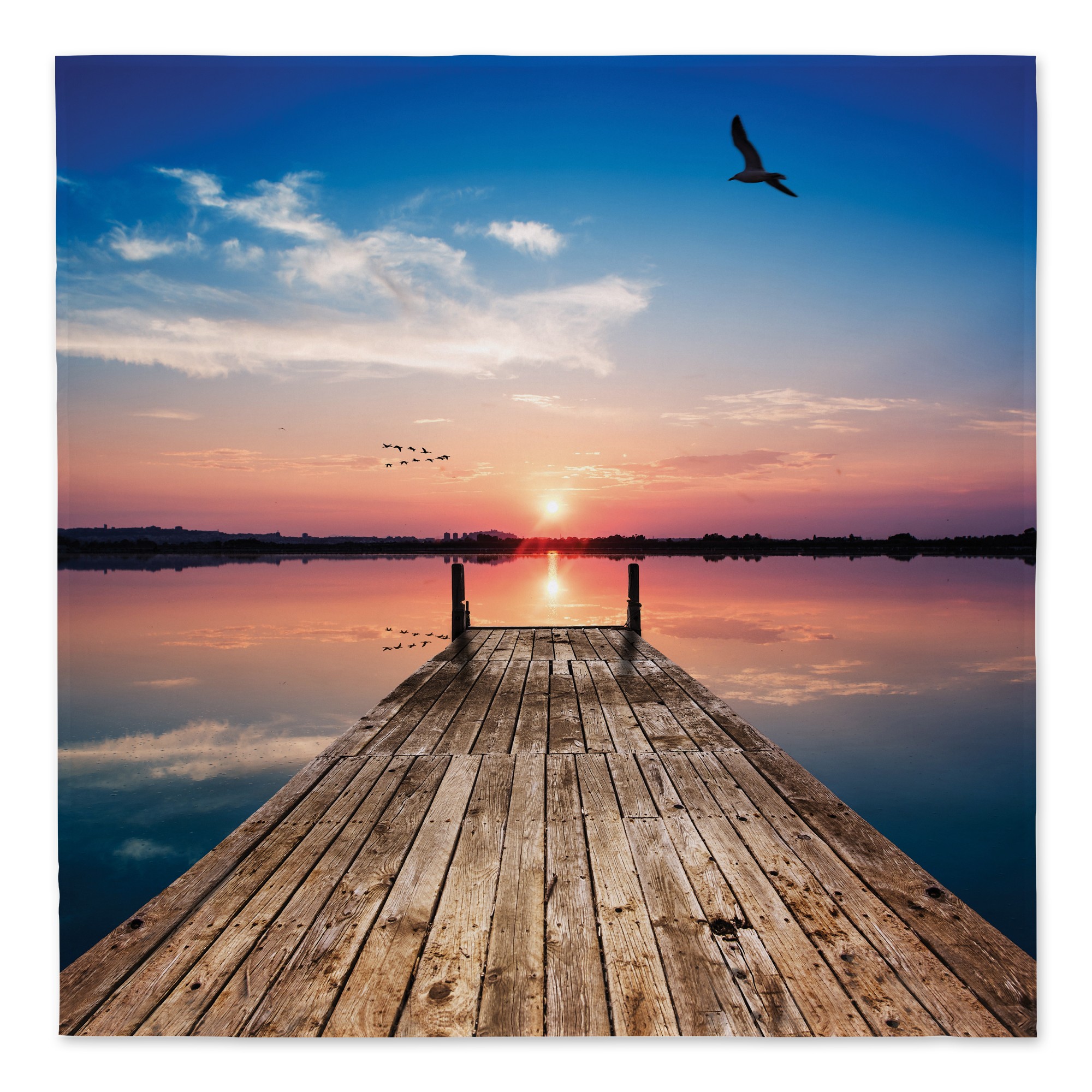 Sunset Dock 57x57 Tapestry
