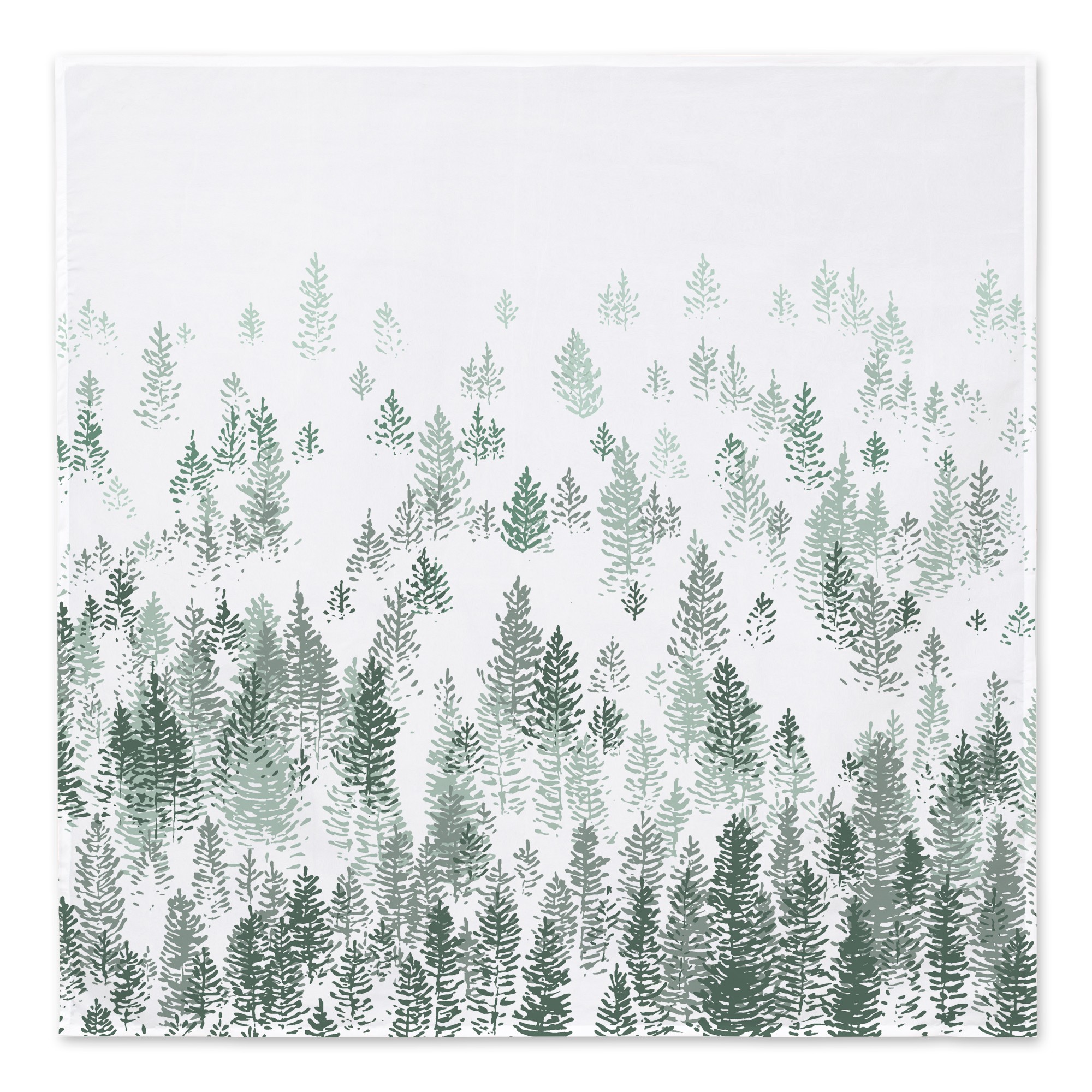 Foggy Evergreen 57x57 Tapestry