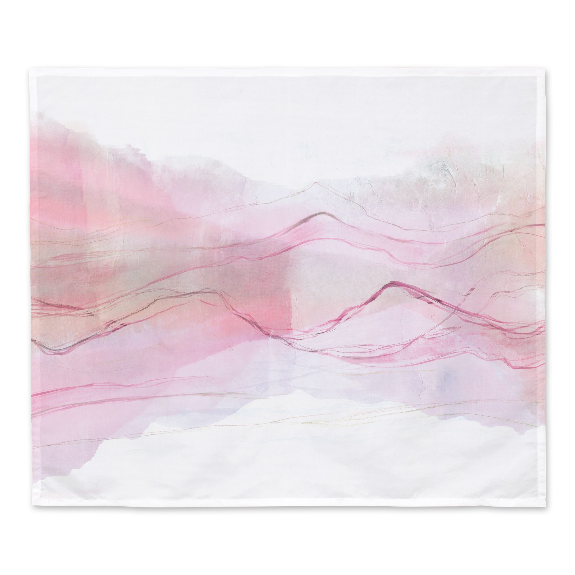Abstract Pink Hills 30x40 Tapestry